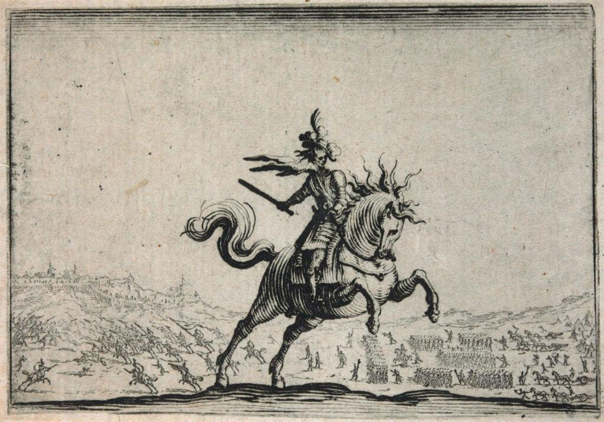 Commander on Horseback by Jacques Callot