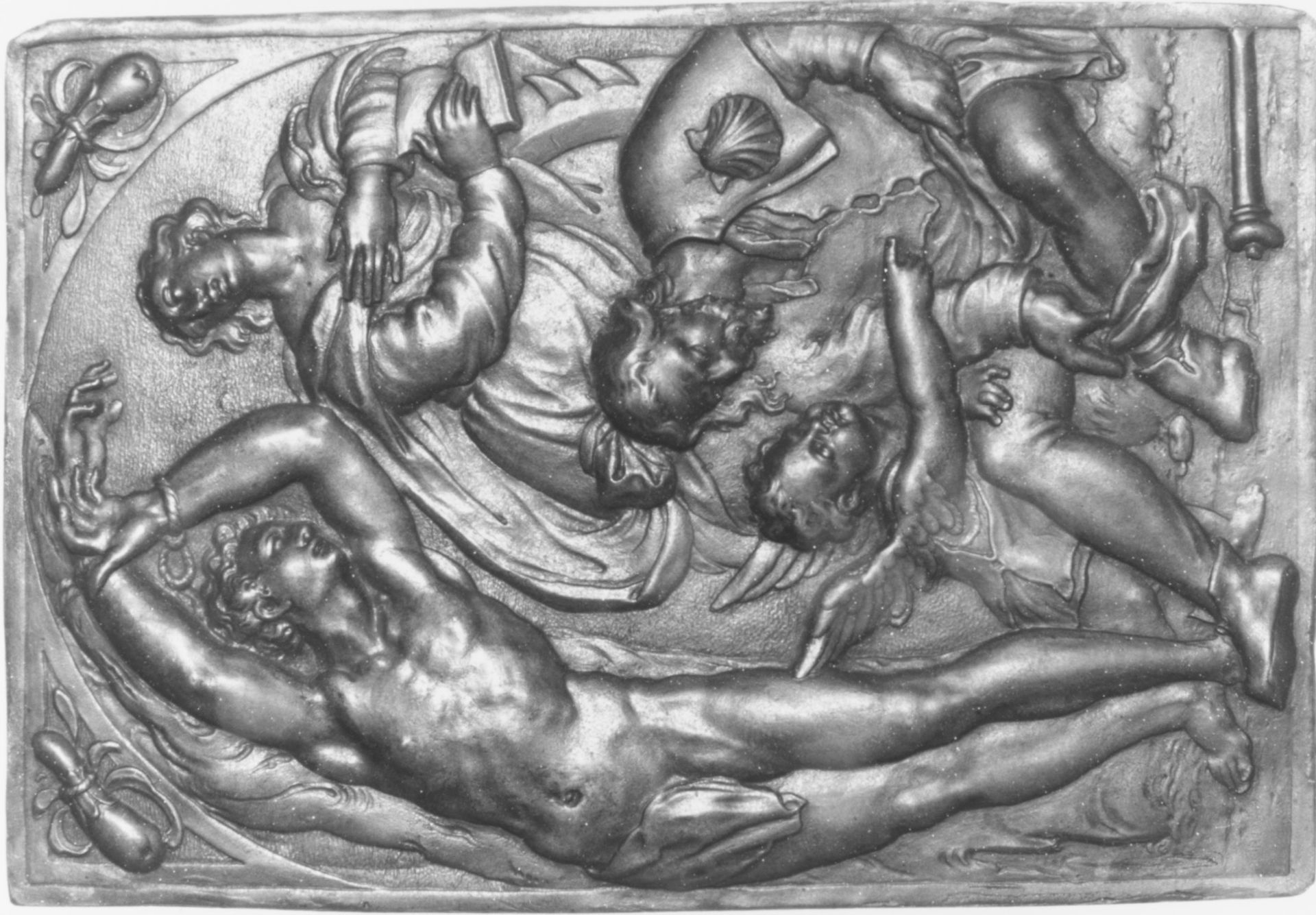 Ss. Sebastian, Catherine and Roch by Paulus Willemsz. van Vianen