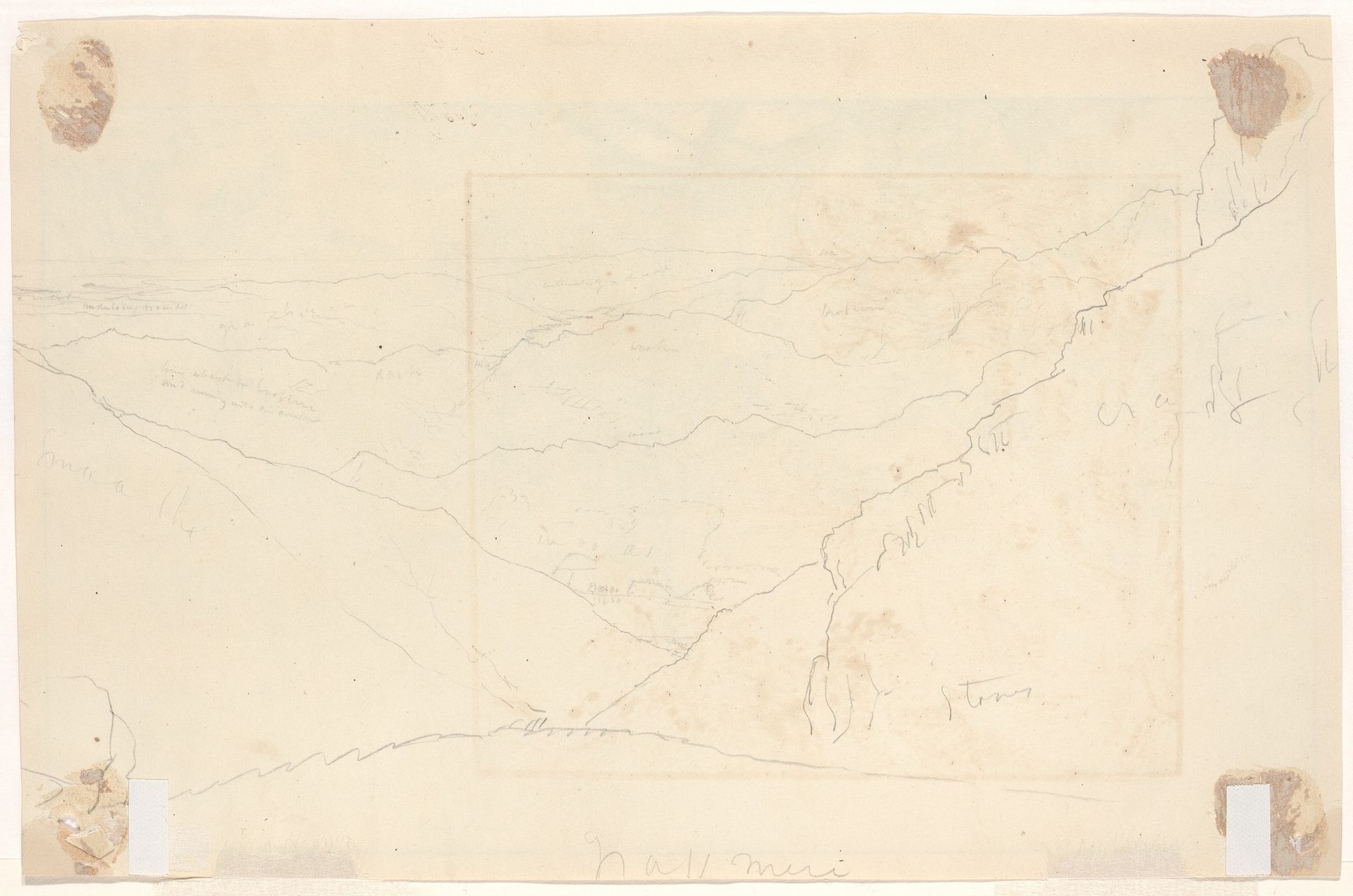 Mountain Landscape [verso] by Thomas Cole