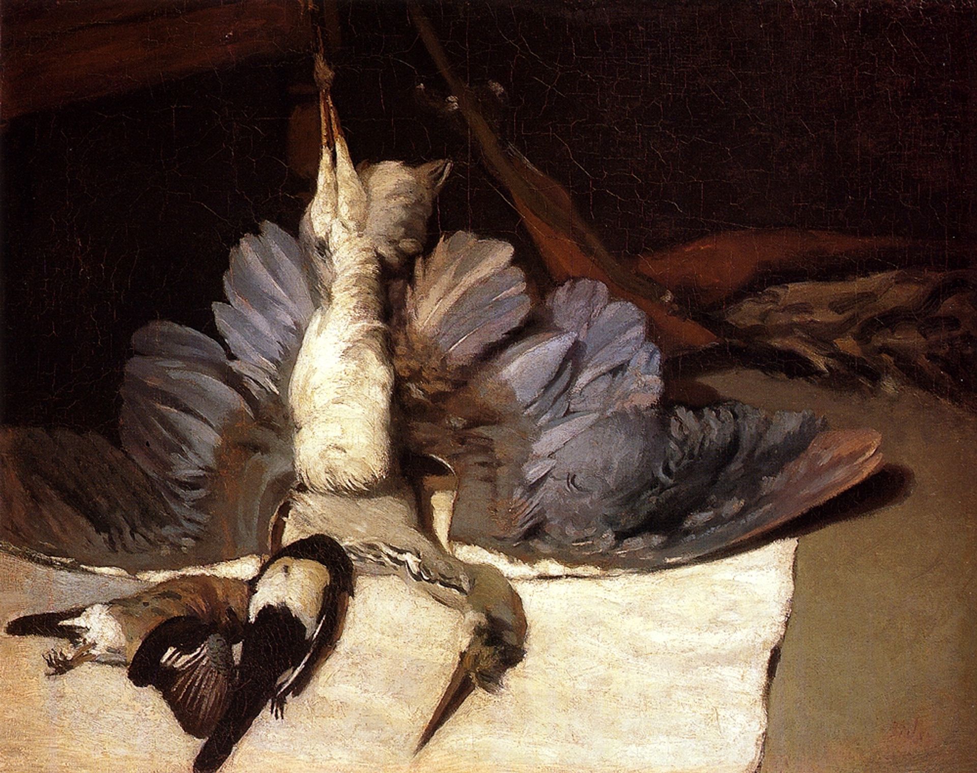 Still Life: Heron with Spread Wings by Alfred Sisley