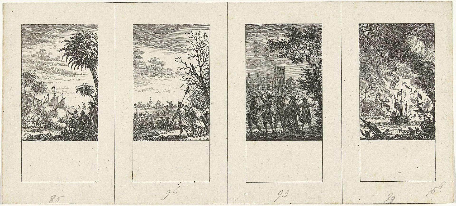 Vier episodes uit de vaderlandse geschiedenis by Simon Fokke