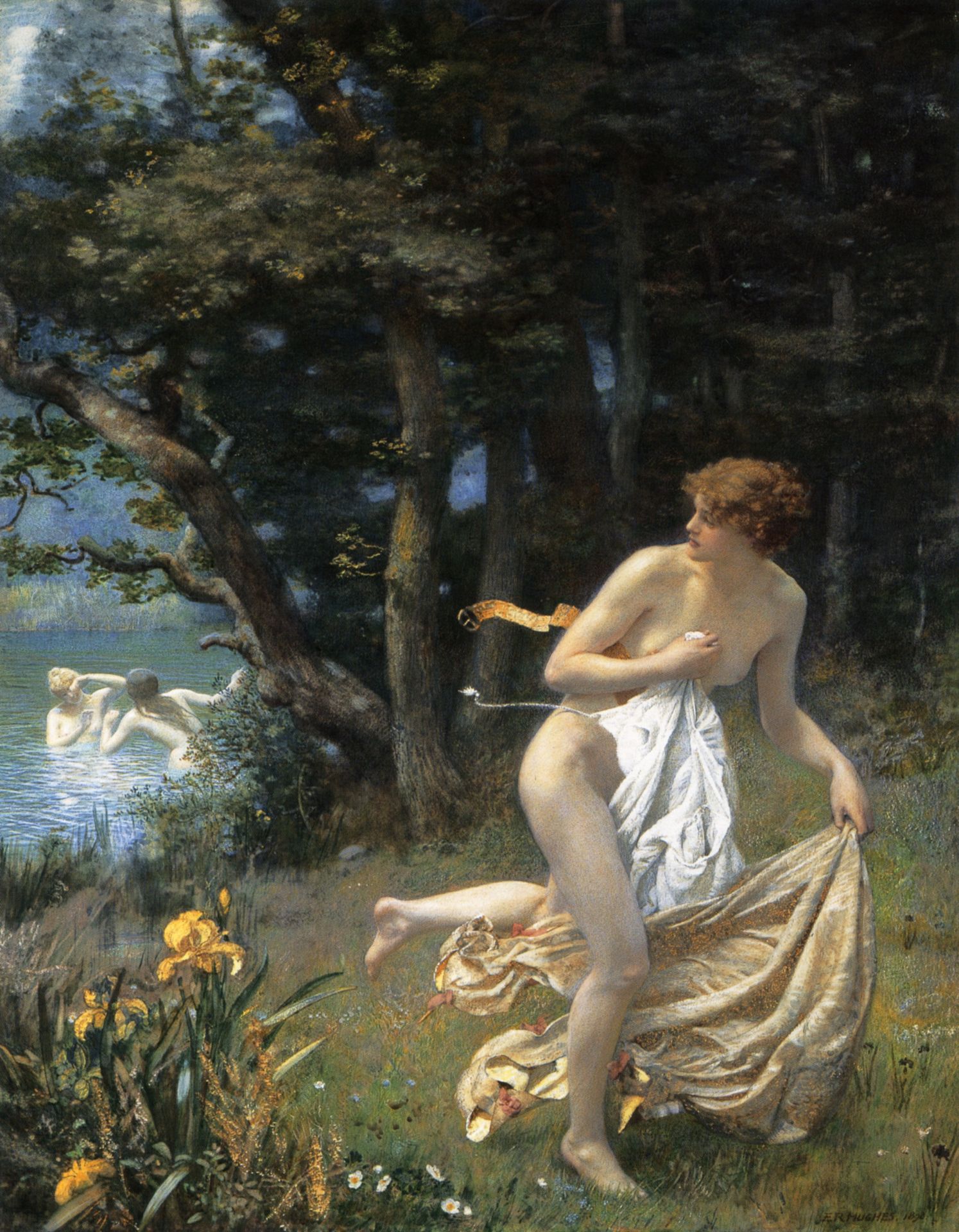 Diana's Maidens by Edward Robert Hughes