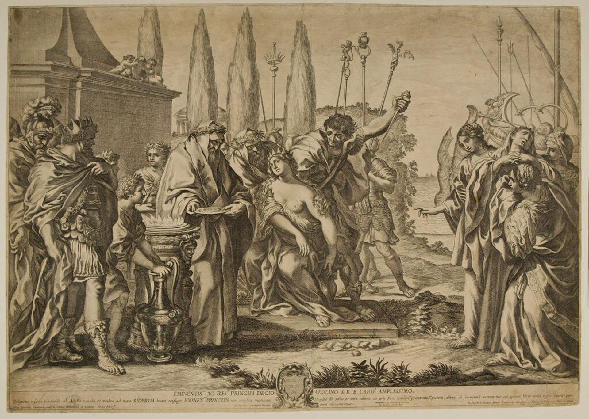 Sacrifice of Polyxena by Pietro Aquila