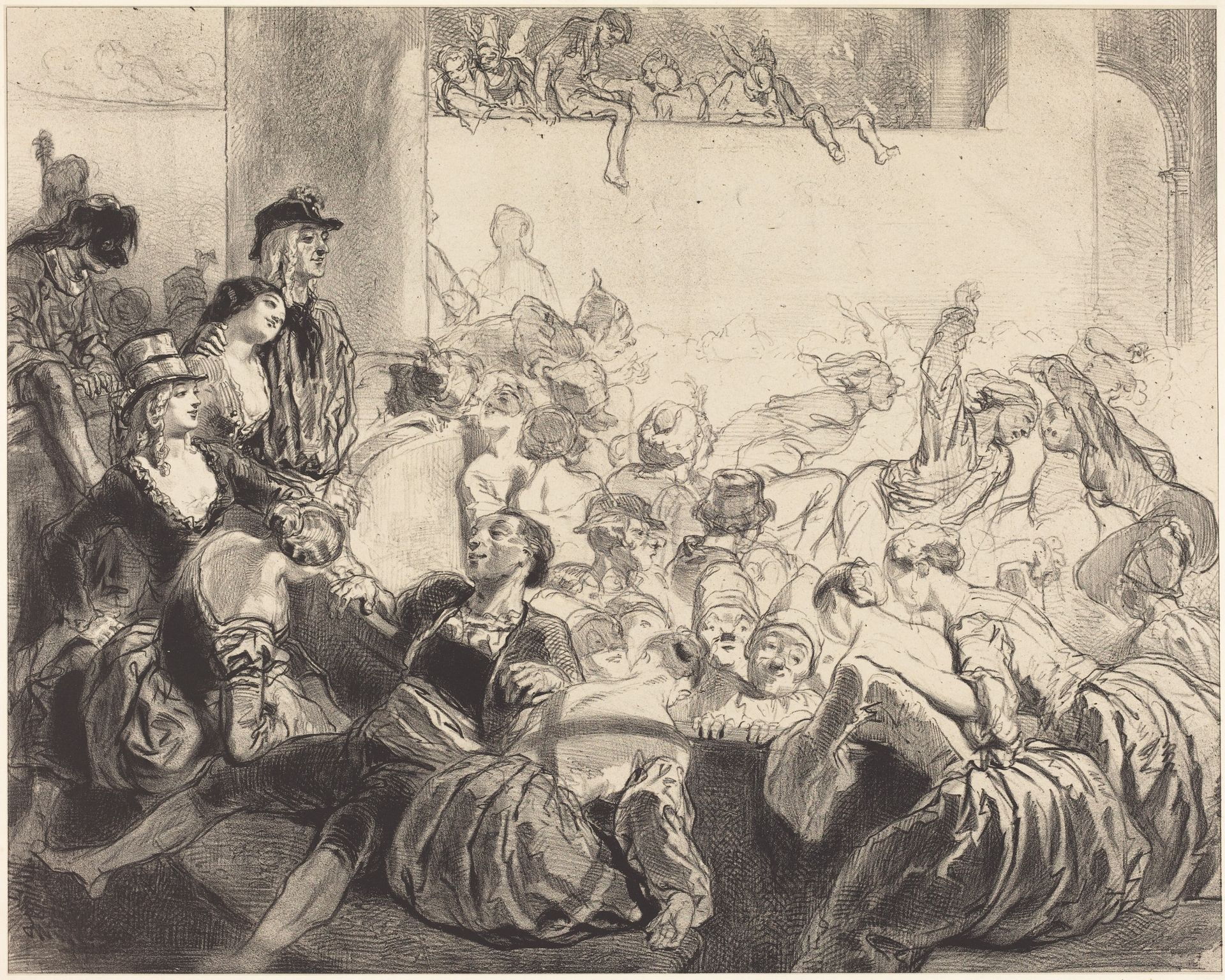 The Masked Ball by Paul Gavarni
