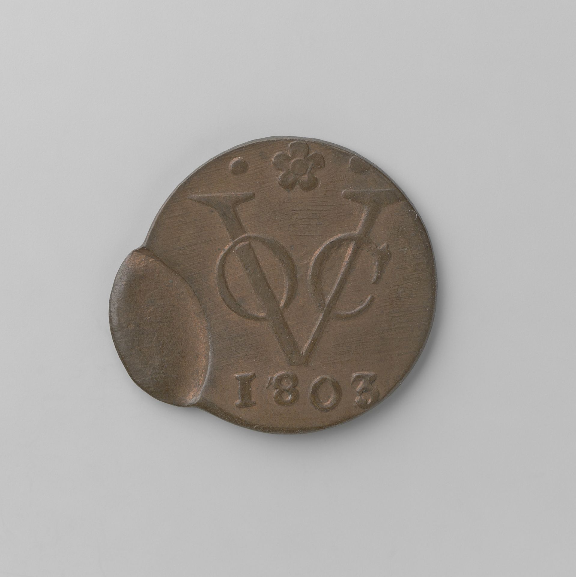 Duit voor Nederlands Indië uit Holland,1803 by Bataafse Republiek