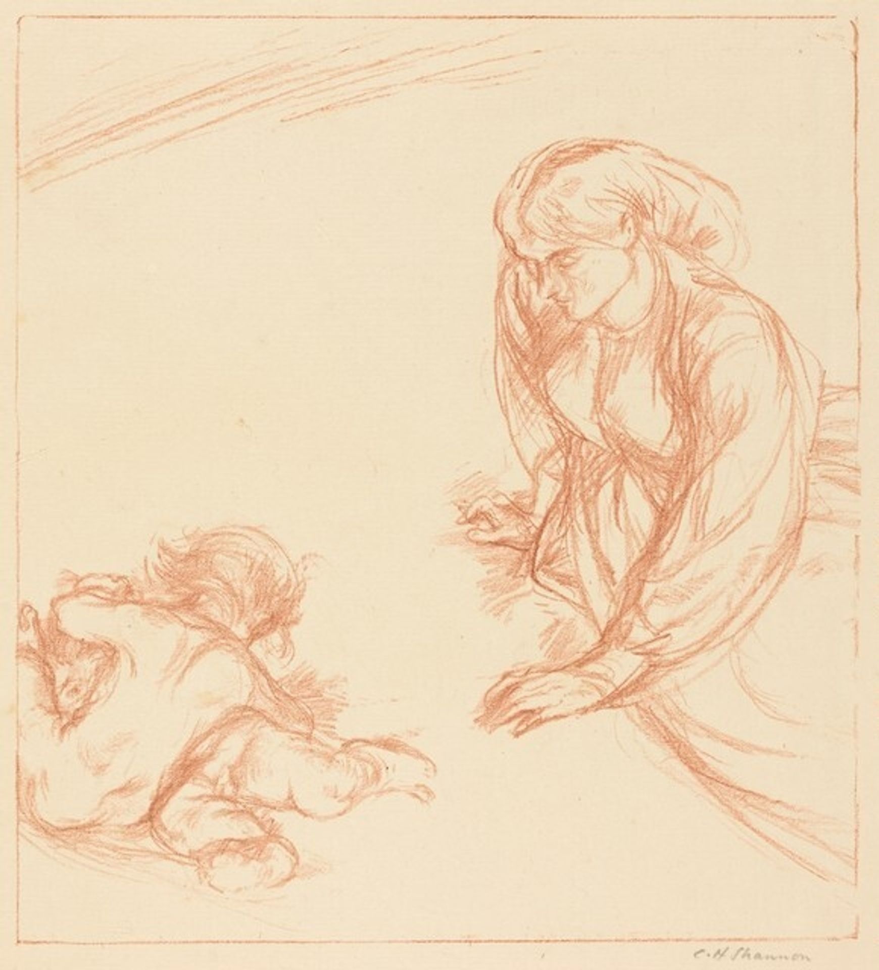 Mother and Children by Charles Haslewood Shannon