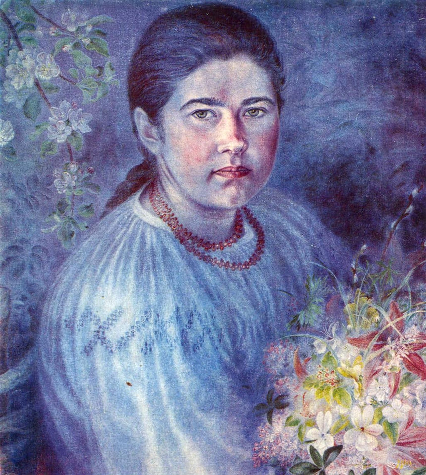 Portrait of Nadia Bilokur by Kateryna Bilokur