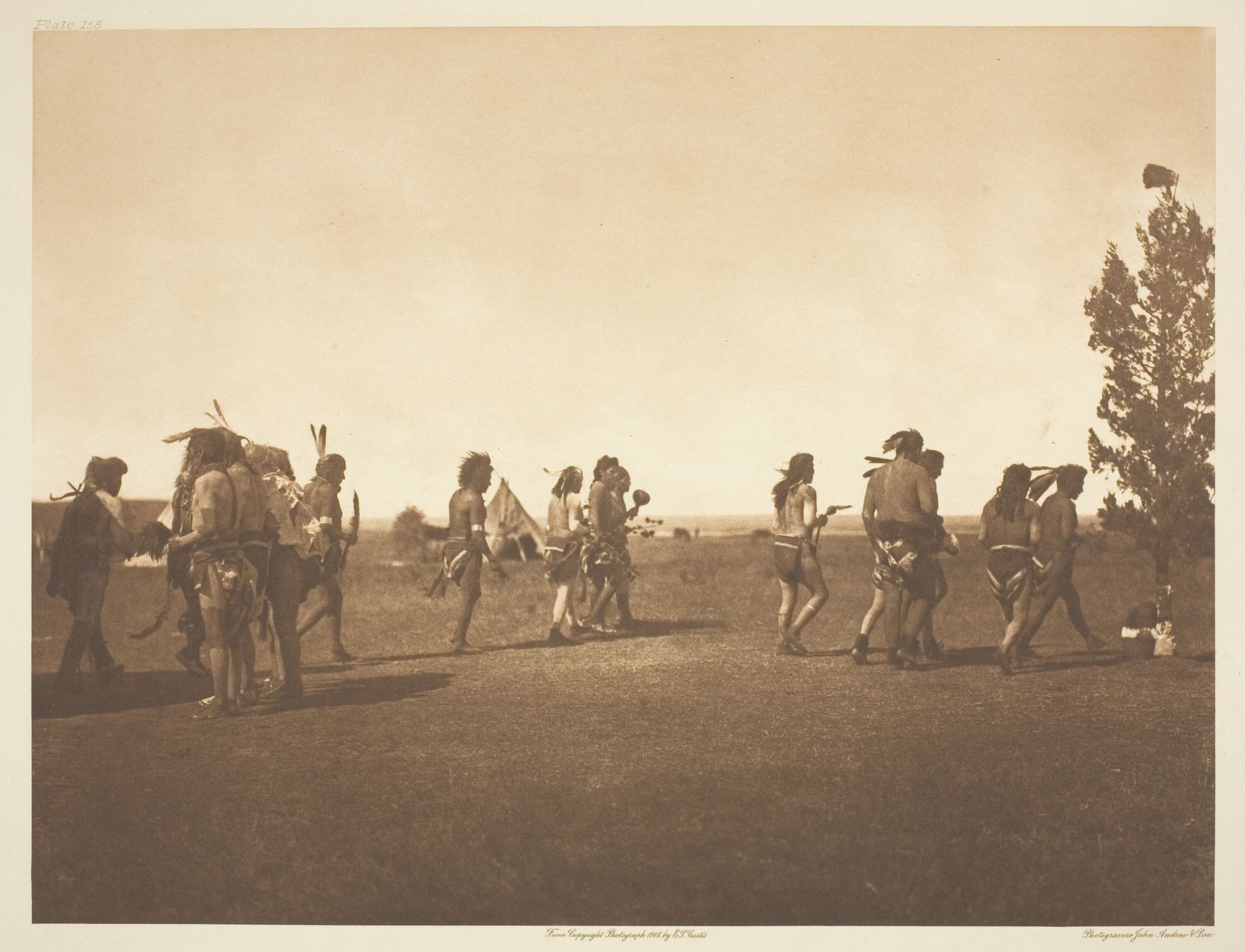 Arikara Medicine Ceremony - Dance of the Fraternity by Edward S. Curtis