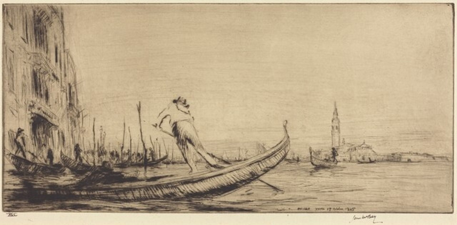 The Gondolier by James McBey