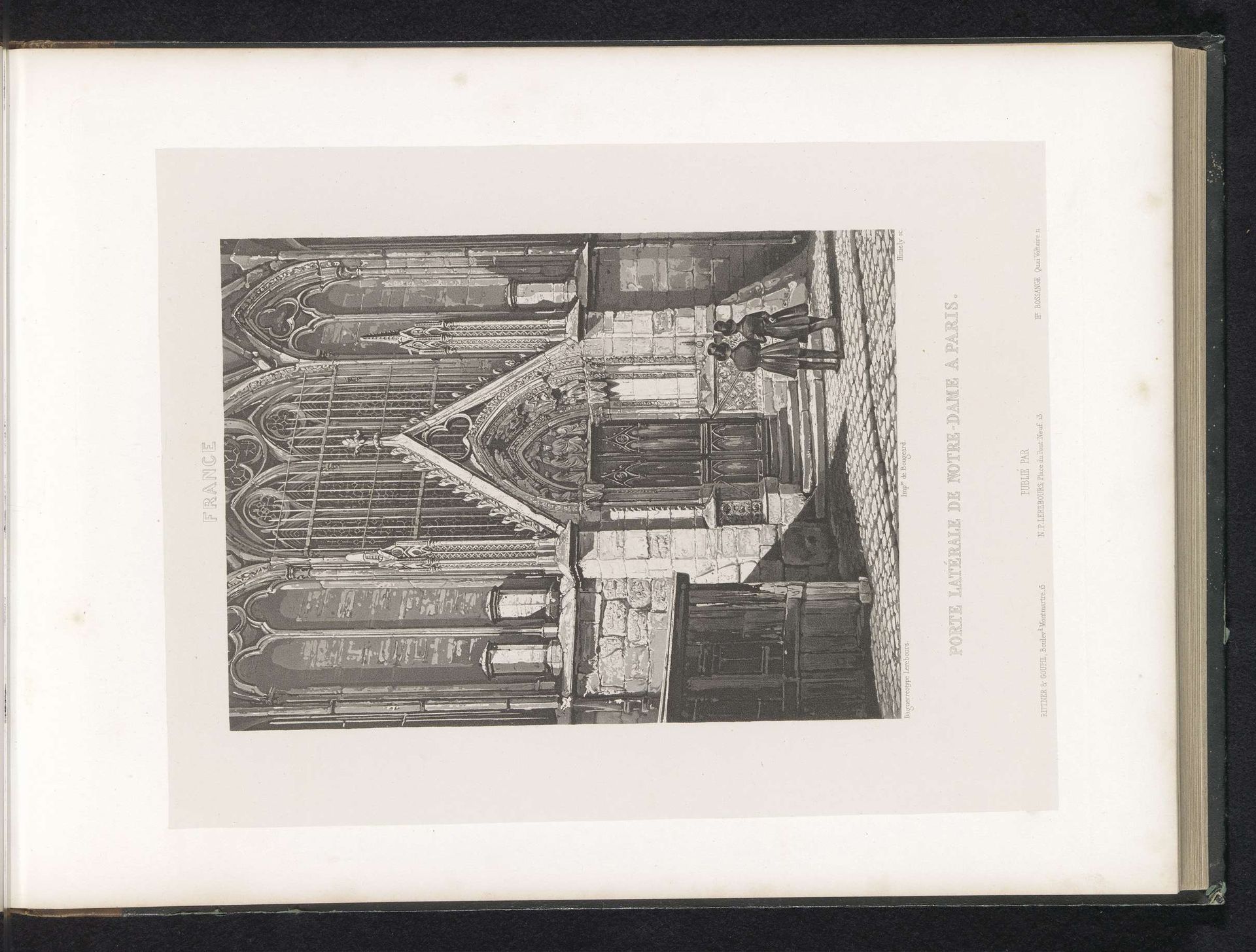 Toegangsportaal van de Notre-Dame te Parijs by Sigismond Himely