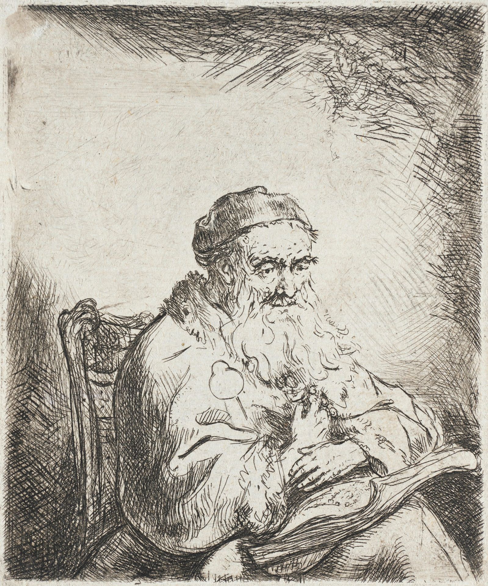 Old Man with a Trefoil on His Coat by Ferdinand Bol