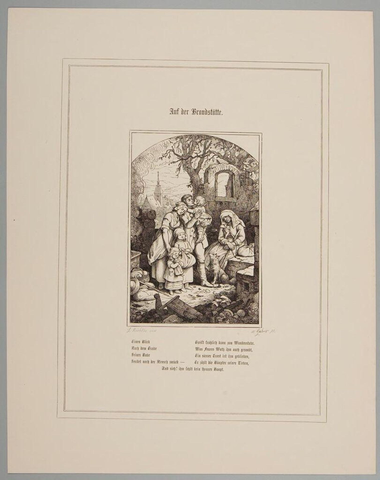 At the Scene of the Fire by August Gaber