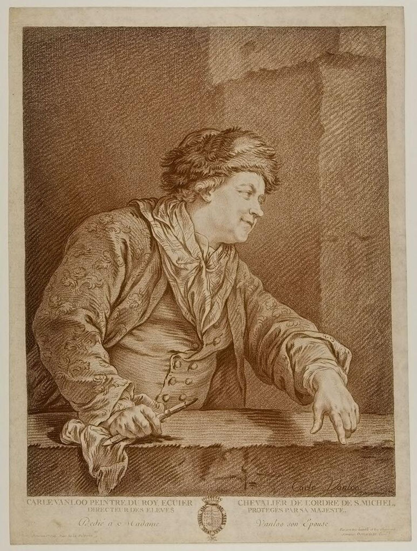 Carle van Loo by Gilles Demarteau