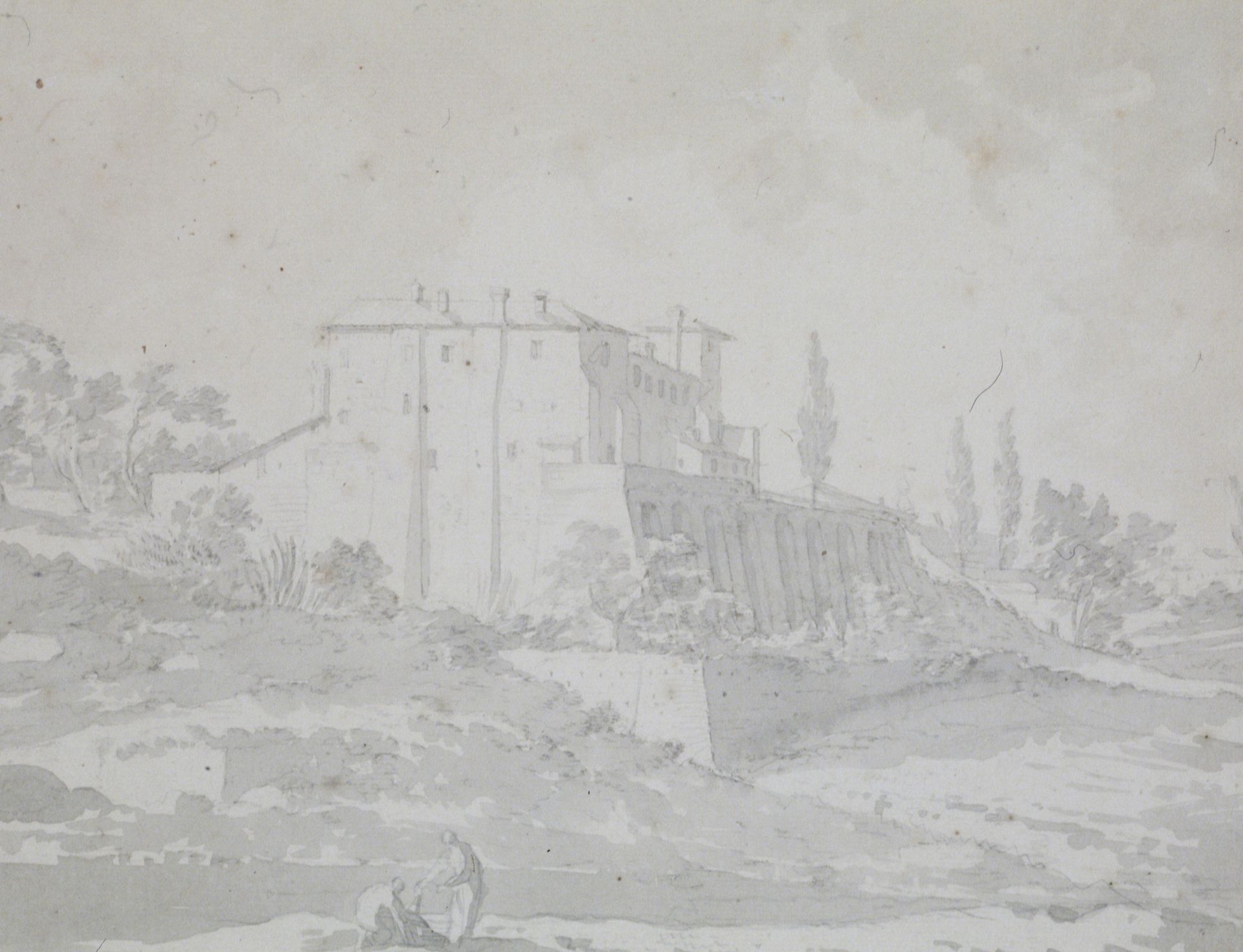 A View of Castel di Cesare by Richard Cooper II