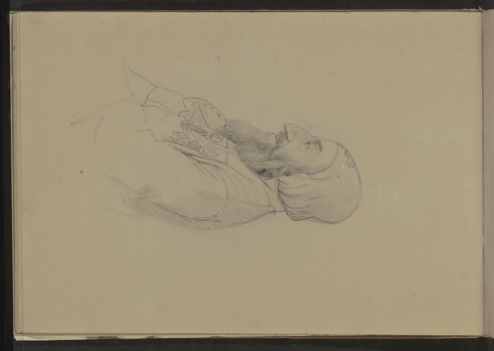 Portret van een man met twee ordekruisen by Pierre Joseph Hubert Cuypers