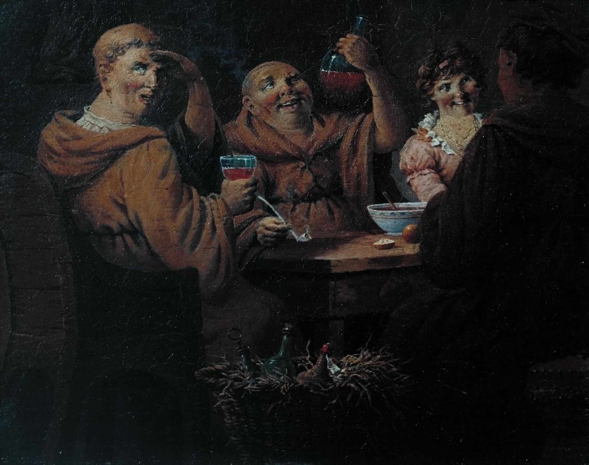 Monks Merrymaking by  John Cranch