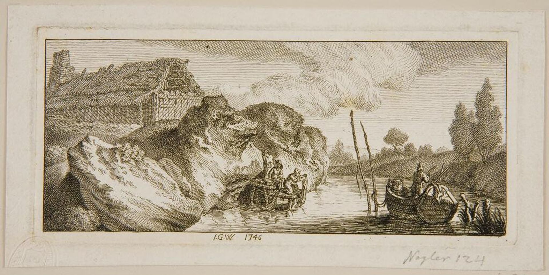Women Washing in the River by Johann Georg Wille