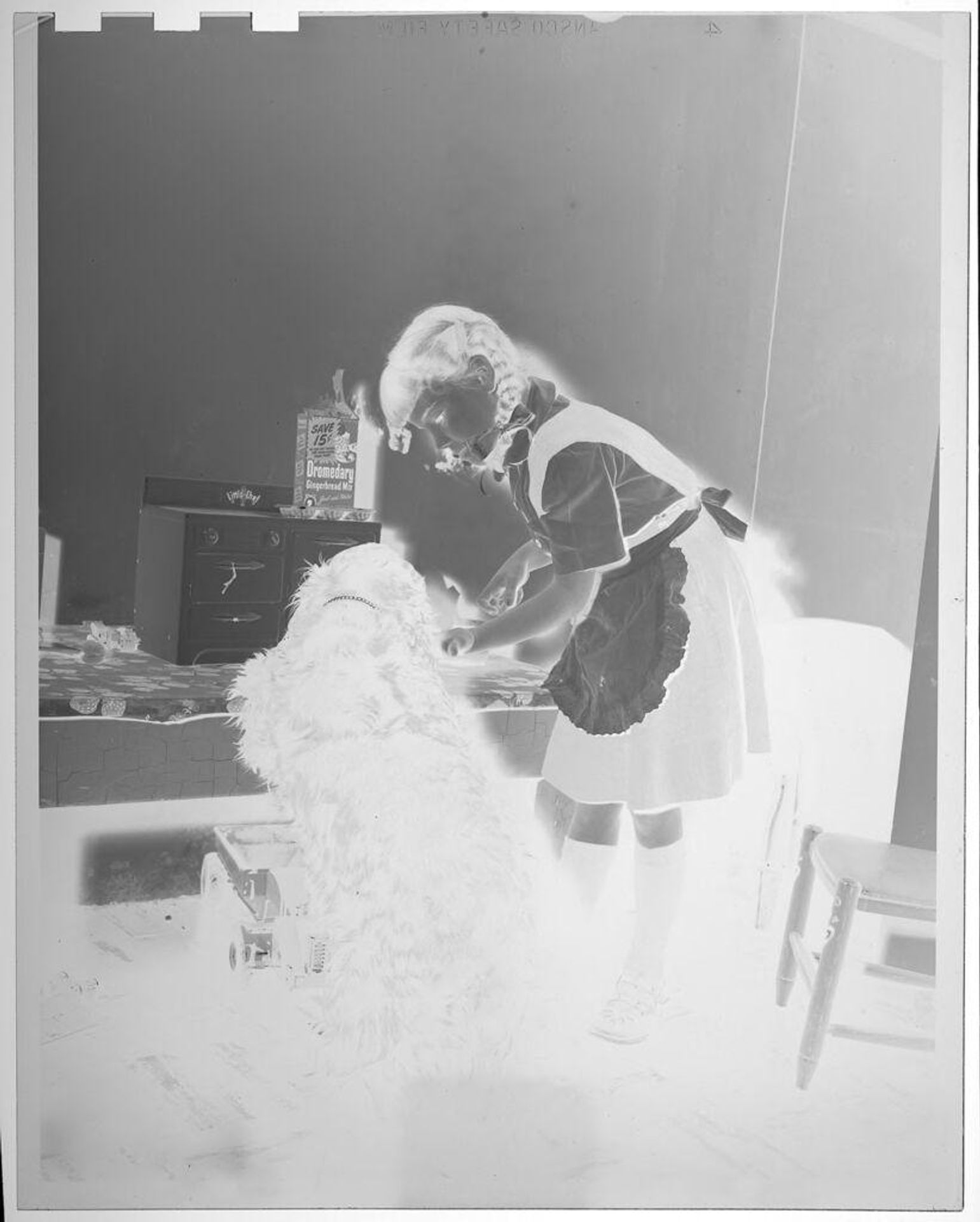 Untitled (girl and dog) by Lucian and Mary Brown