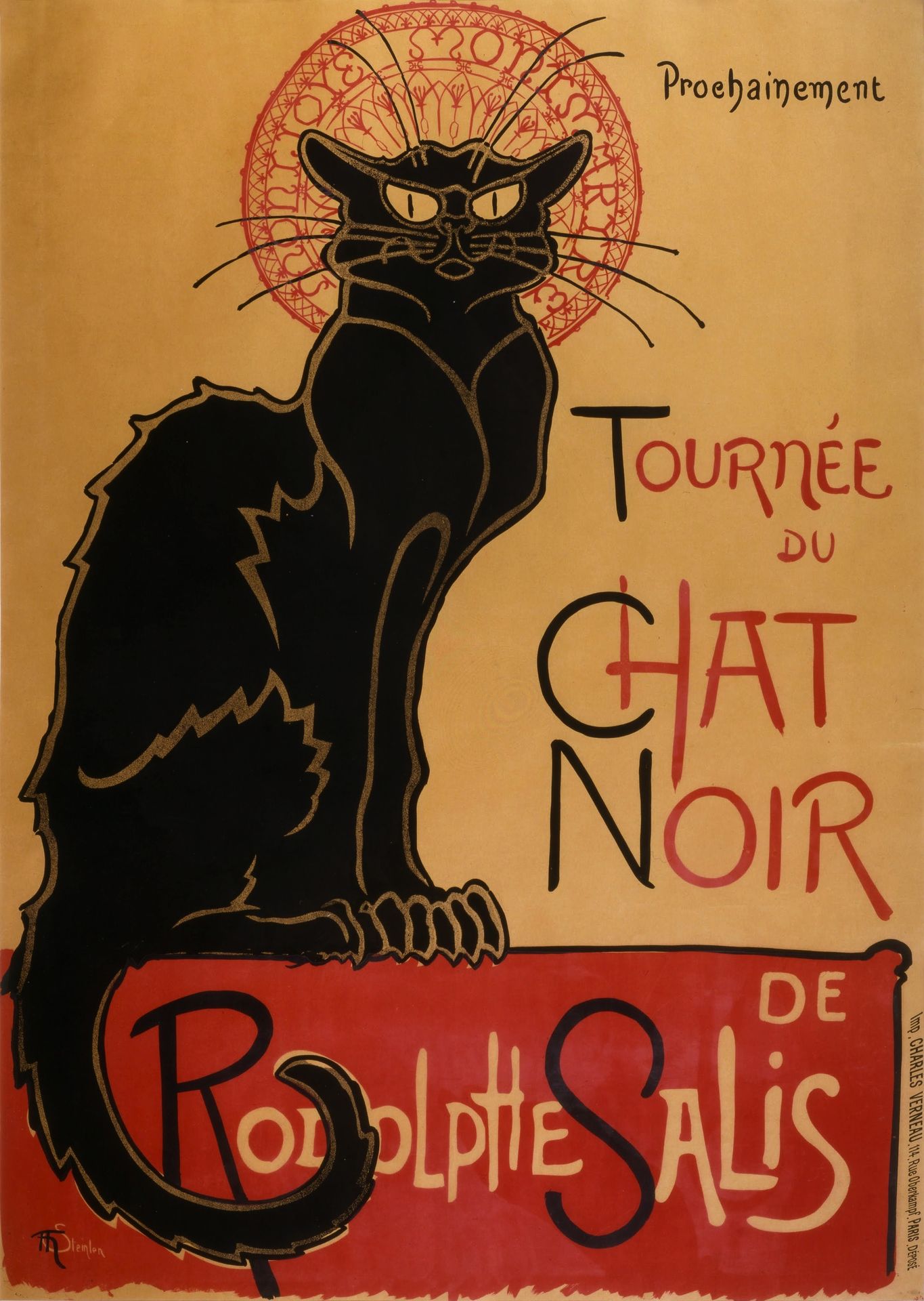 Tour of Rodolphe Salis' Chat Noir by Théophile Alexandre Steinlen