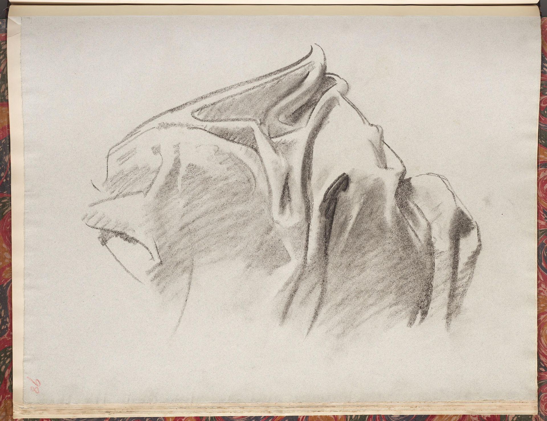 Drapery Study for "Israel and the Law," Boston Public Library by John Singer Sargent