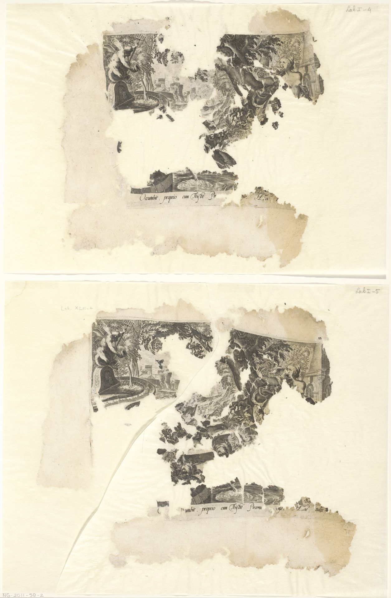 Pyramus en Thisbe by Anonymous