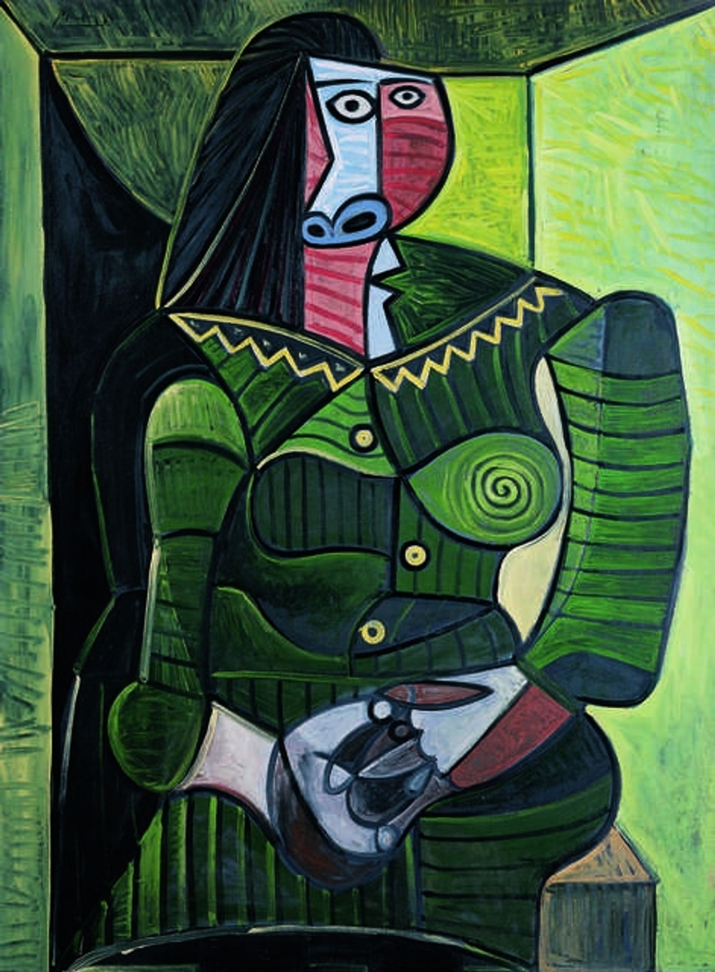 Woman in green by Pablo Picasso