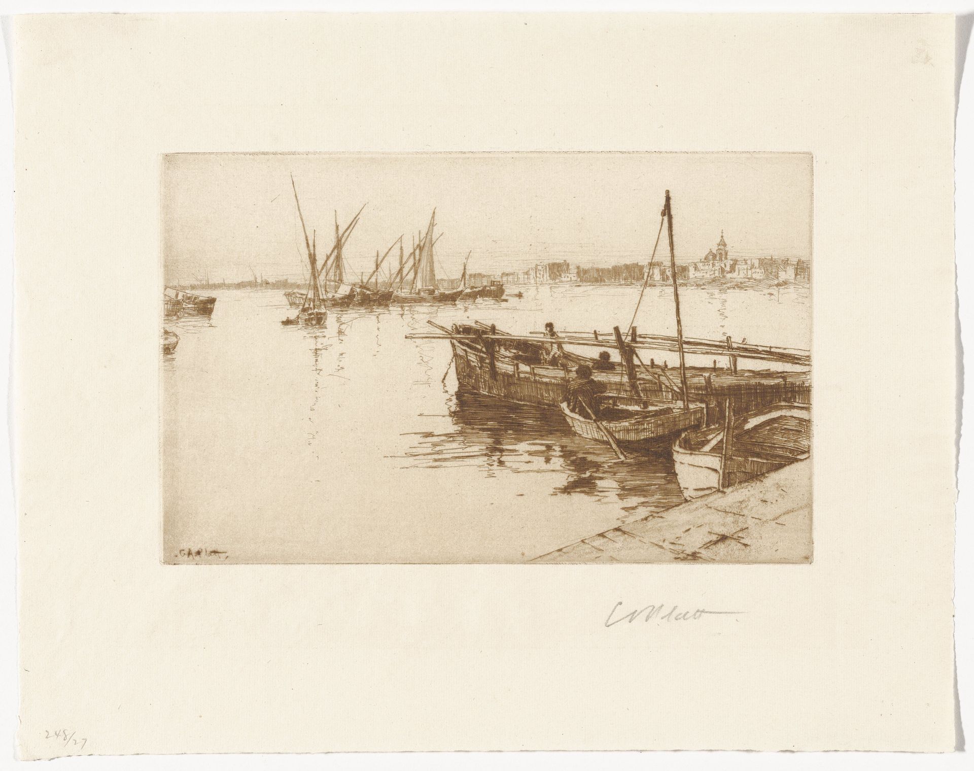 Harbor of Naples by Charles Adams Platt