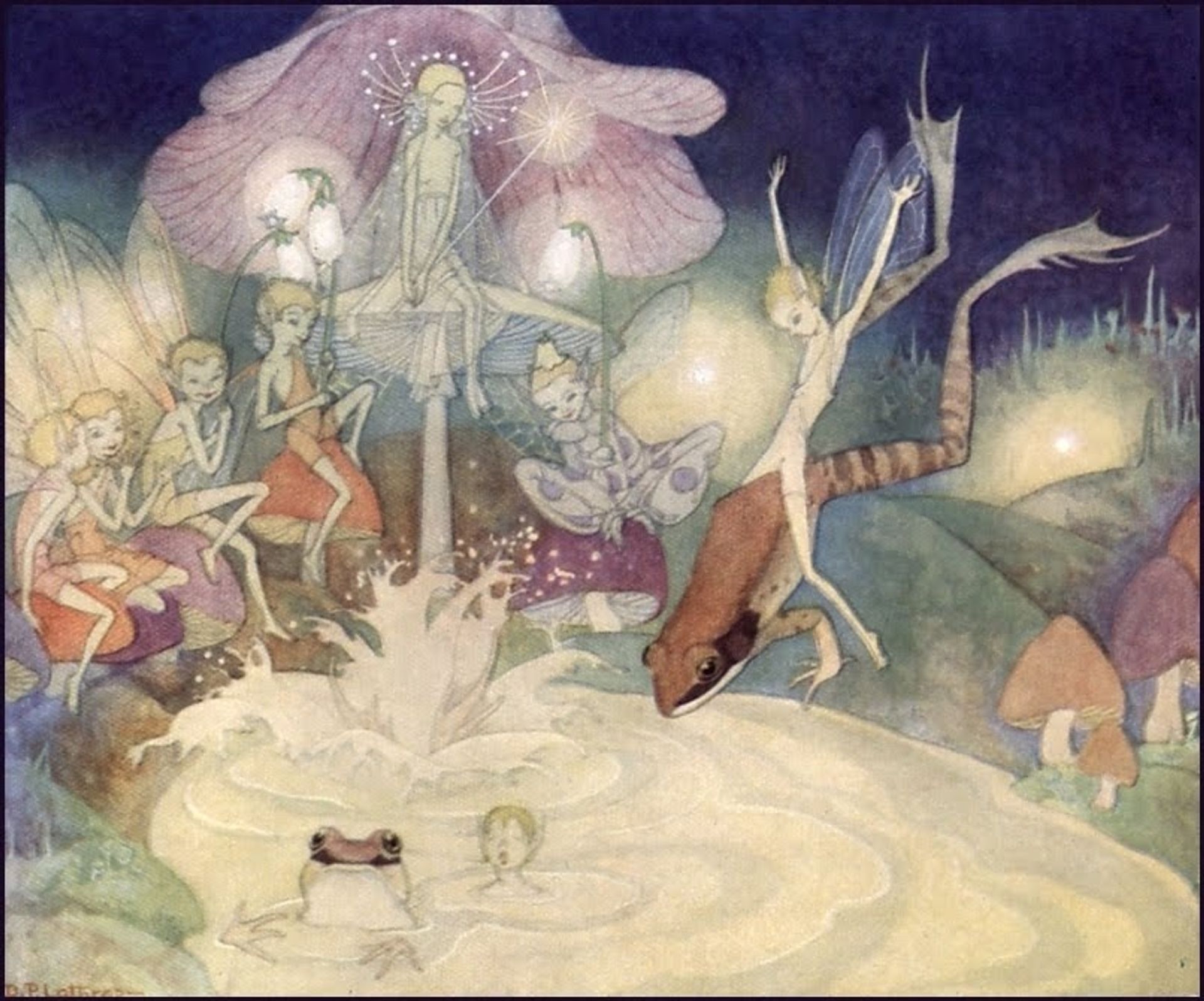 Illustration for Fairy Circus by Dorothy Lathrop