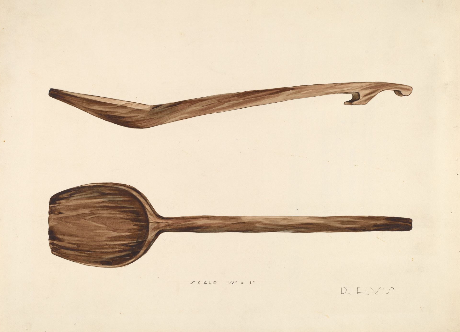 Bishop Hill: Wooden Spoon by Roberta Elvis