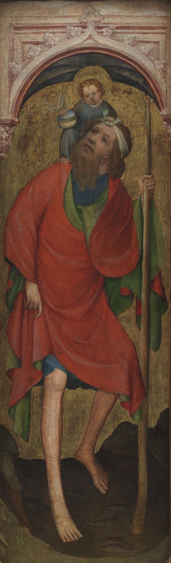 St Christopher with the Child by Anonymous