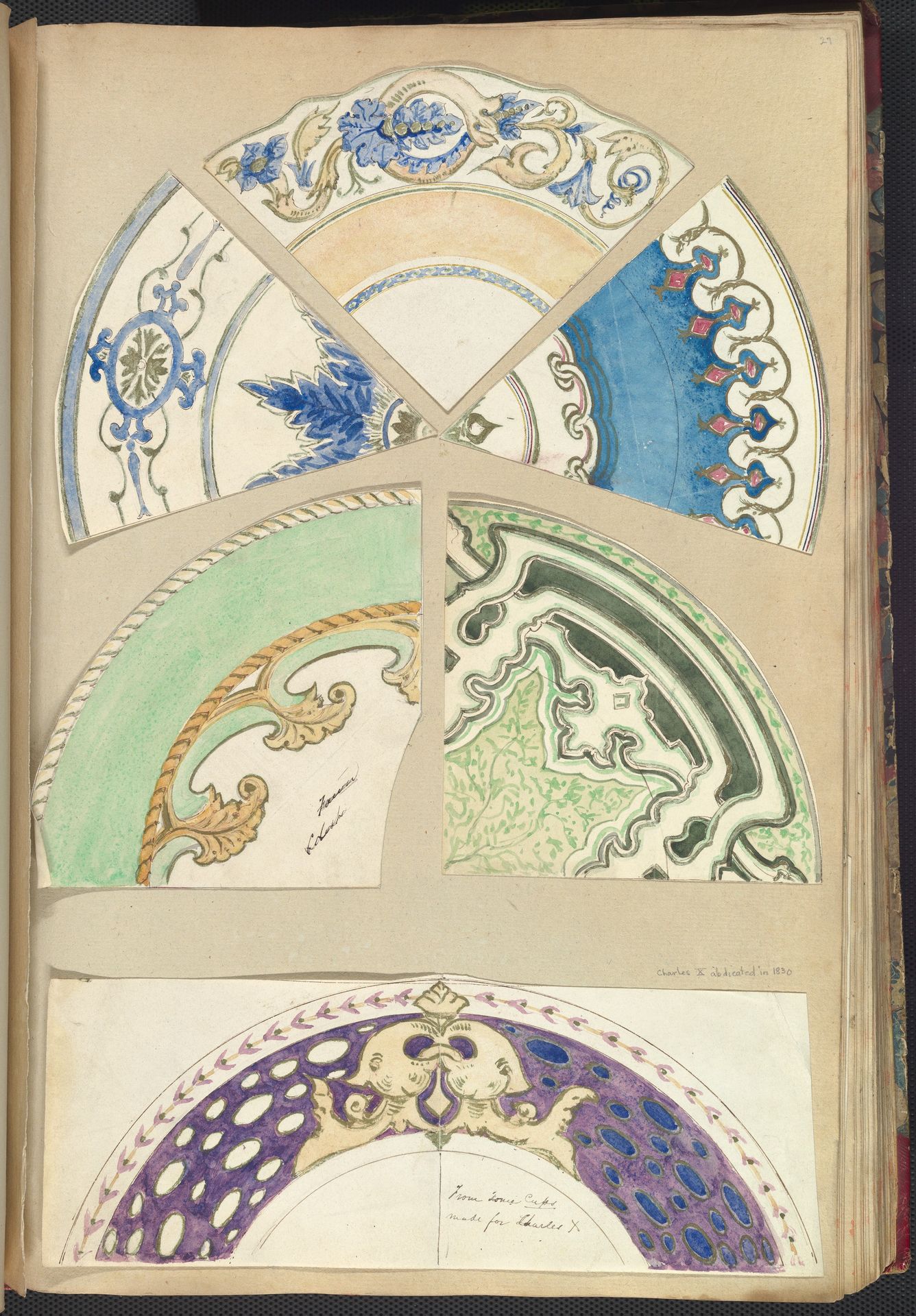 Seven Designs for Decorated Plates by Alfred Henry Forrester