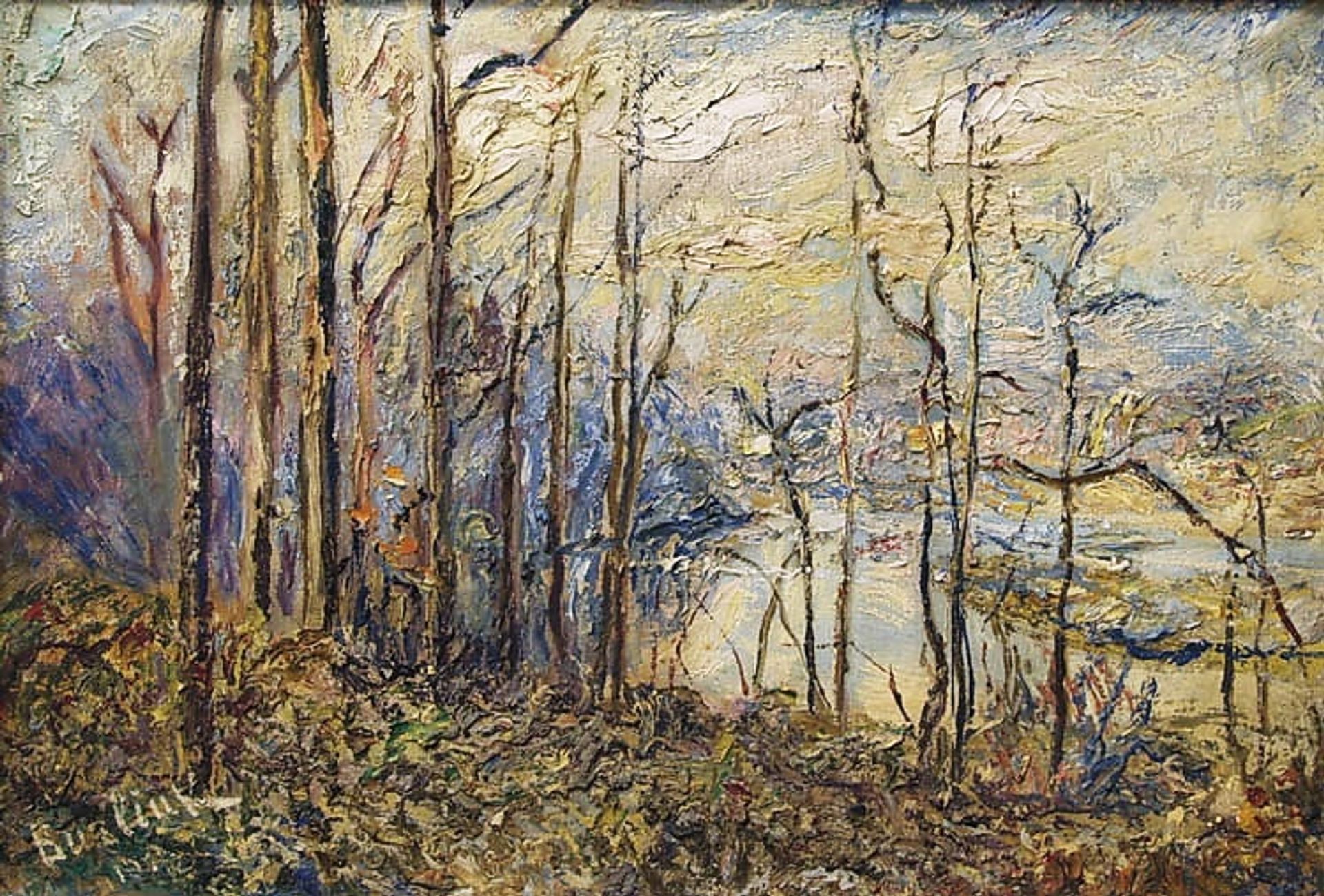 Autumn forest by David Burliuk