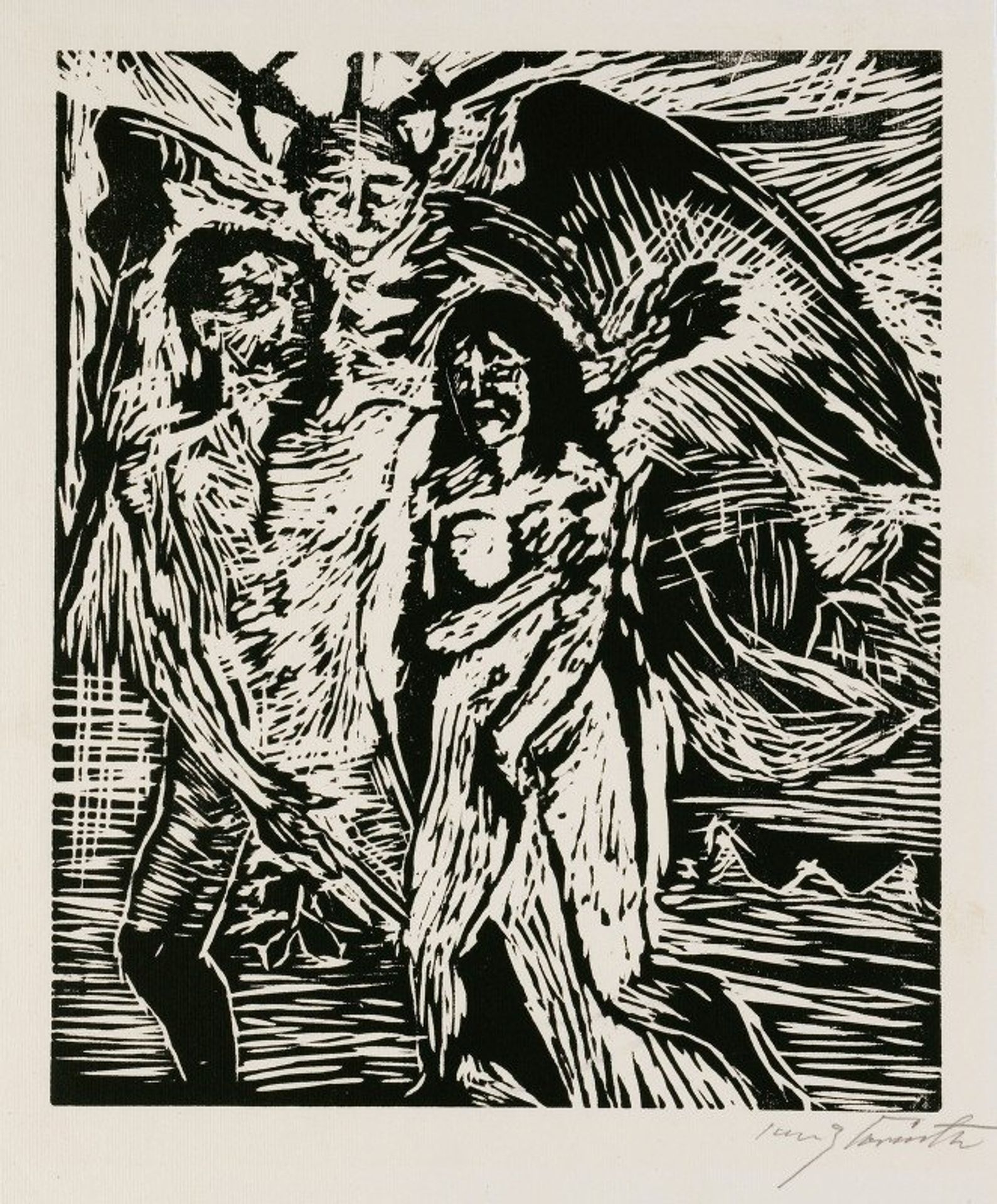 Austreibung aus dem Paradies by Lovis Corinth