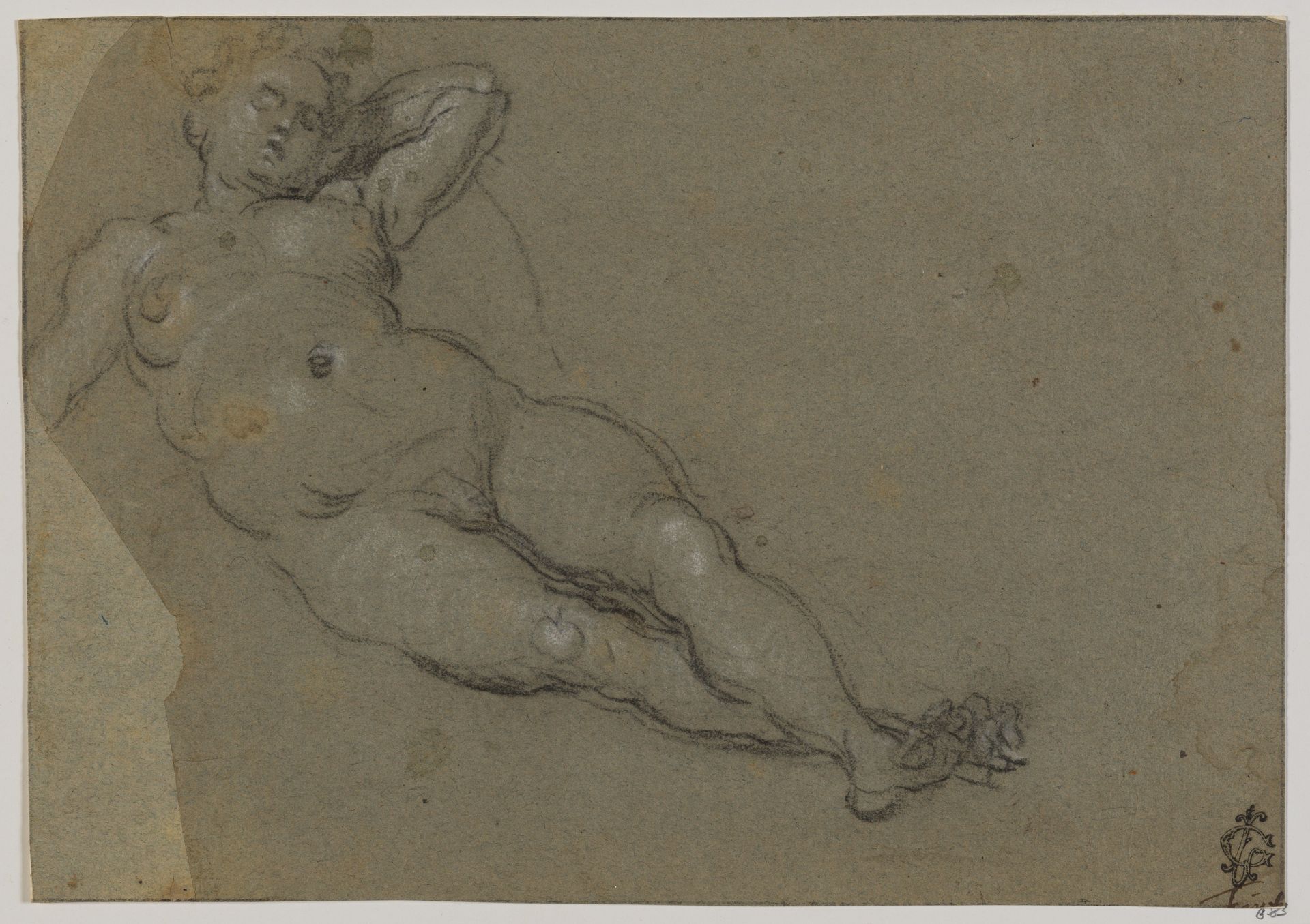 Reclining Female Nude by Domenico Tintoretto