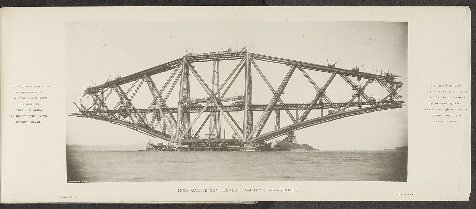 Inch Garvie cantilever from H.M.S. Devastation by Anonymous