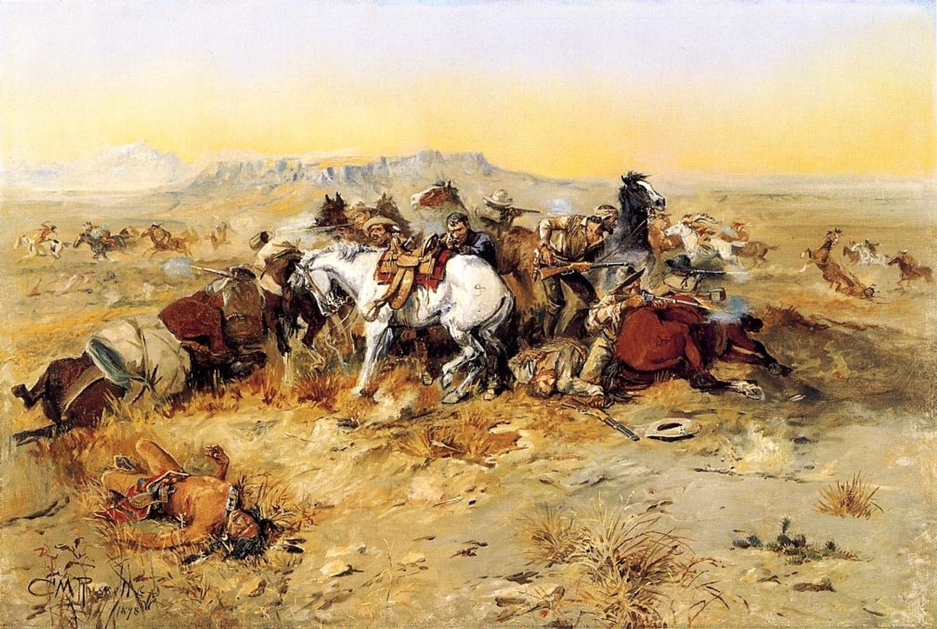 A Desperate Stand by Charles M. Russell