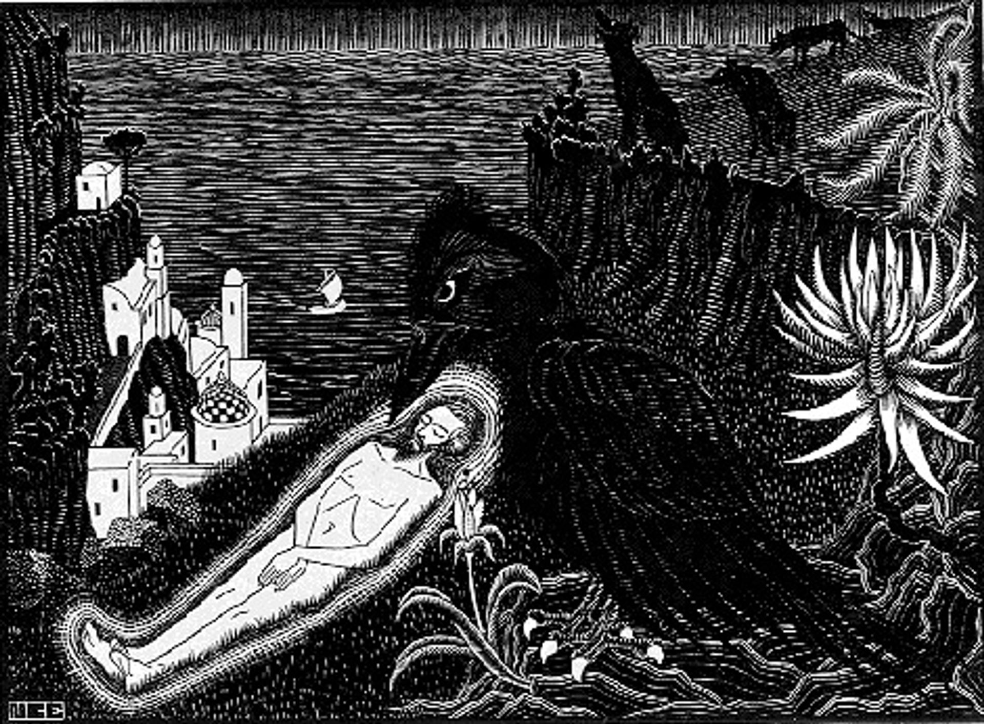 Saint Vincent Martyr by M.C. Escher