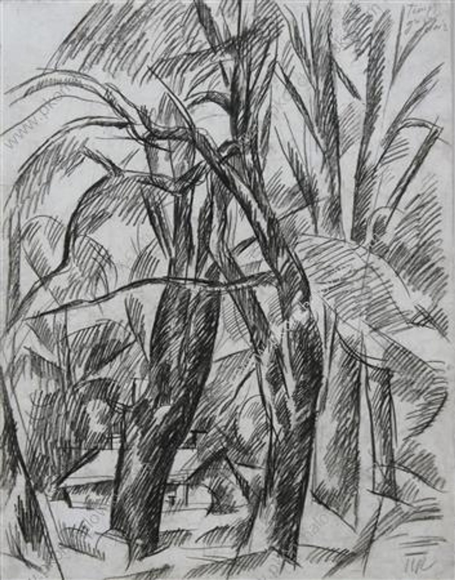 Abramtsevo. The trees. by Pyotr Konchalovsky