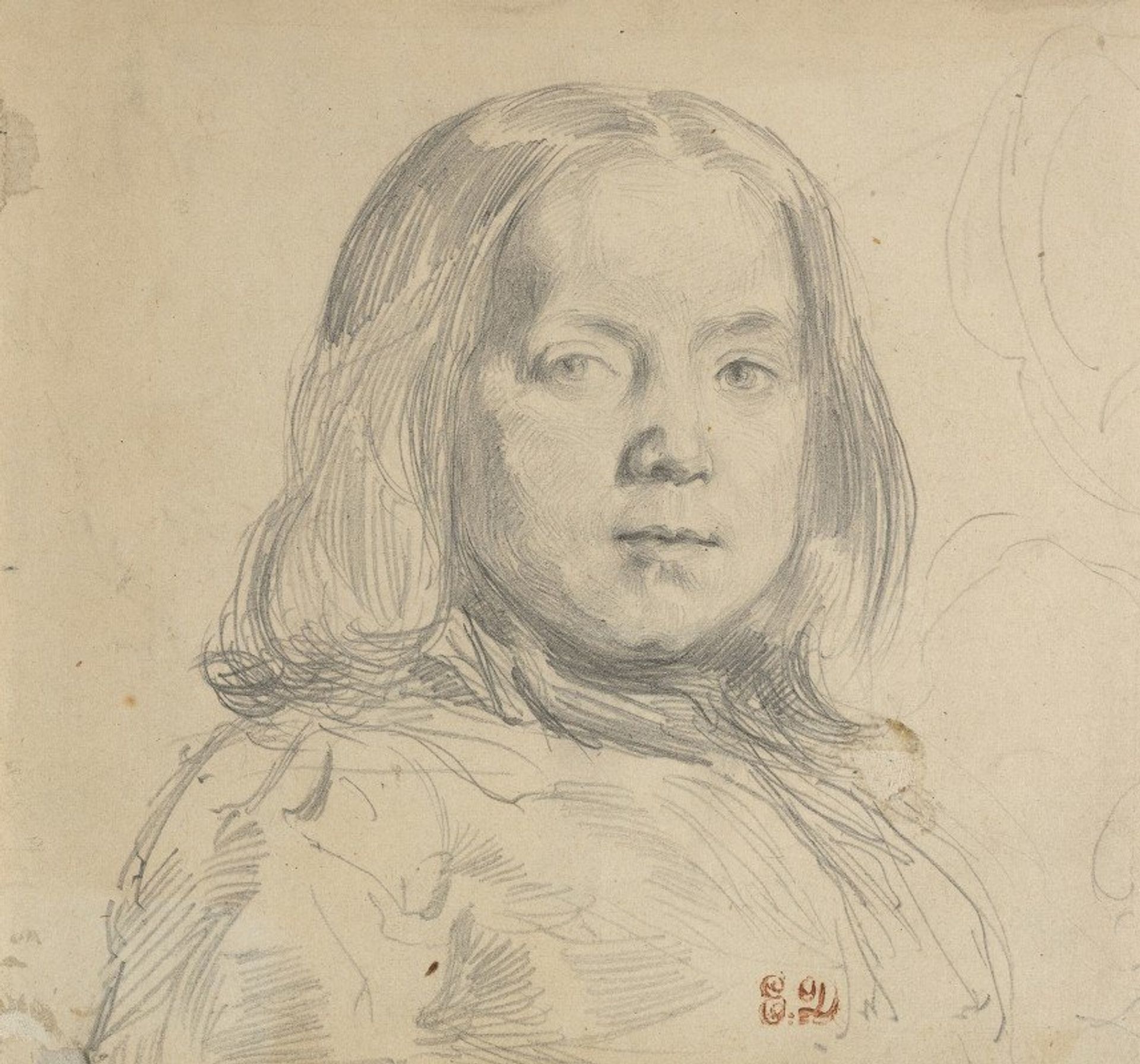 Portrait of a Child by Eugène Delacroix