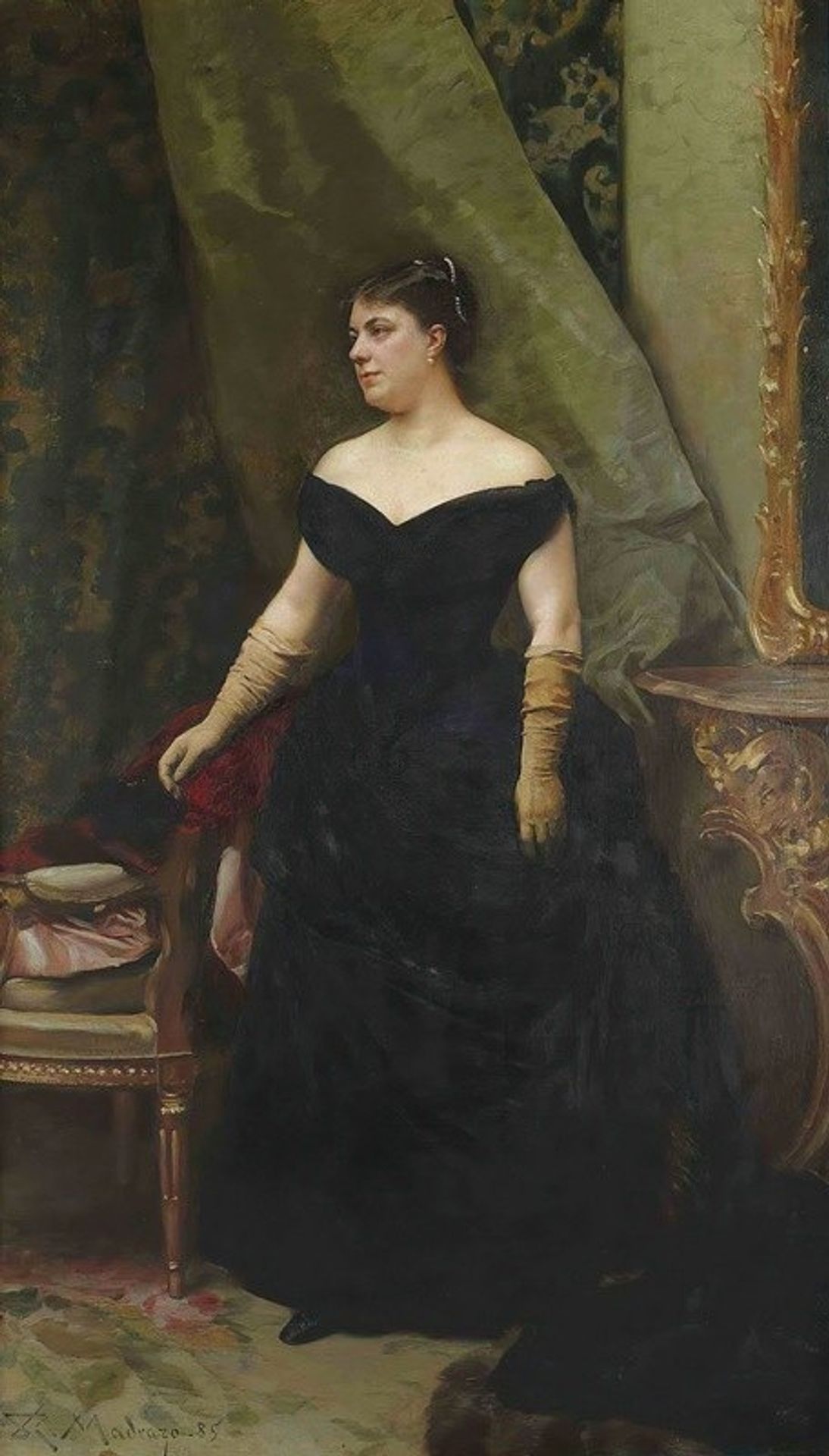 Portrait de madame Isaac Hirsch Kann, née Koenigswarter by Raimundo de Madrazo