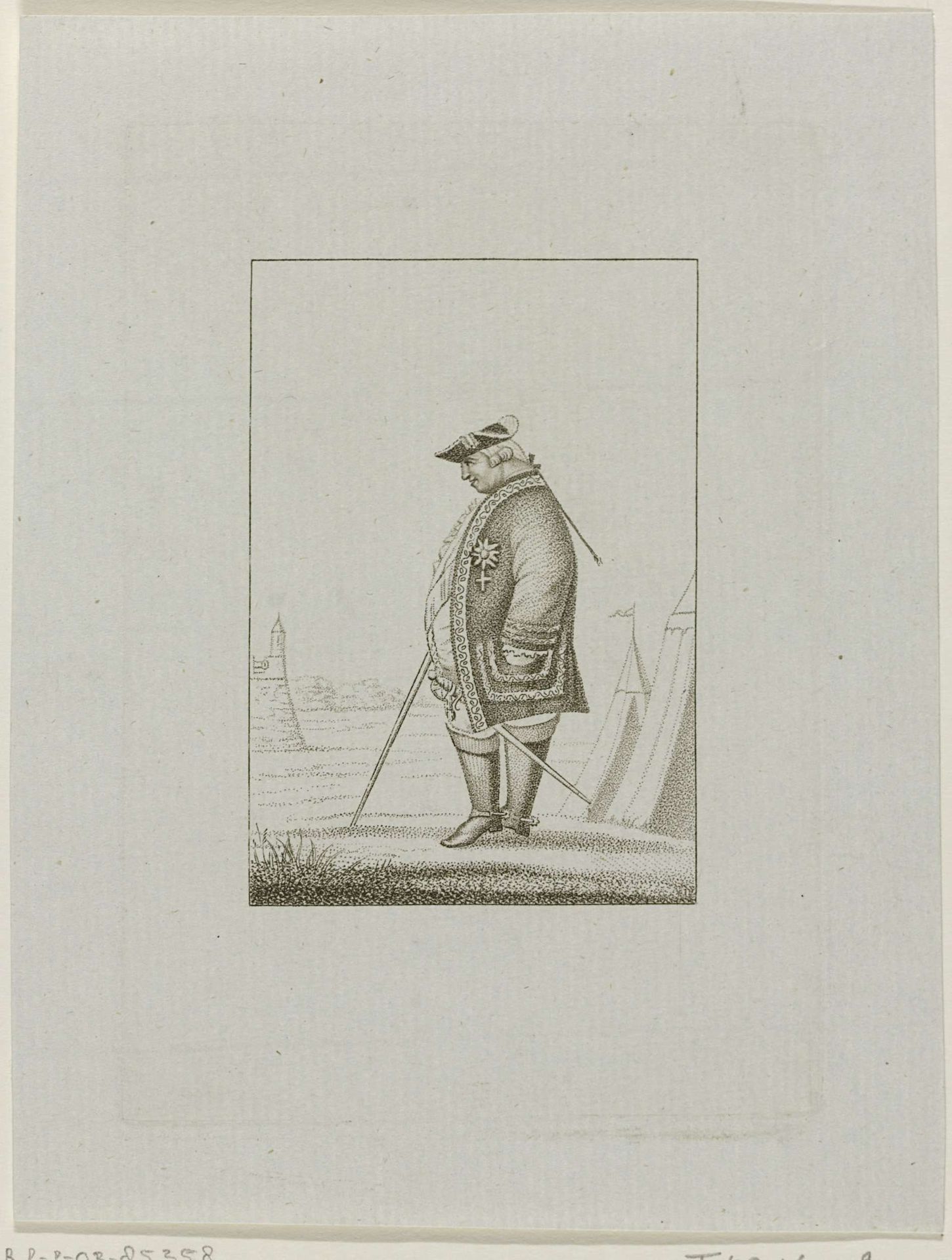 Portret van de hertog van Brunswijk, 1784 by Anonymous