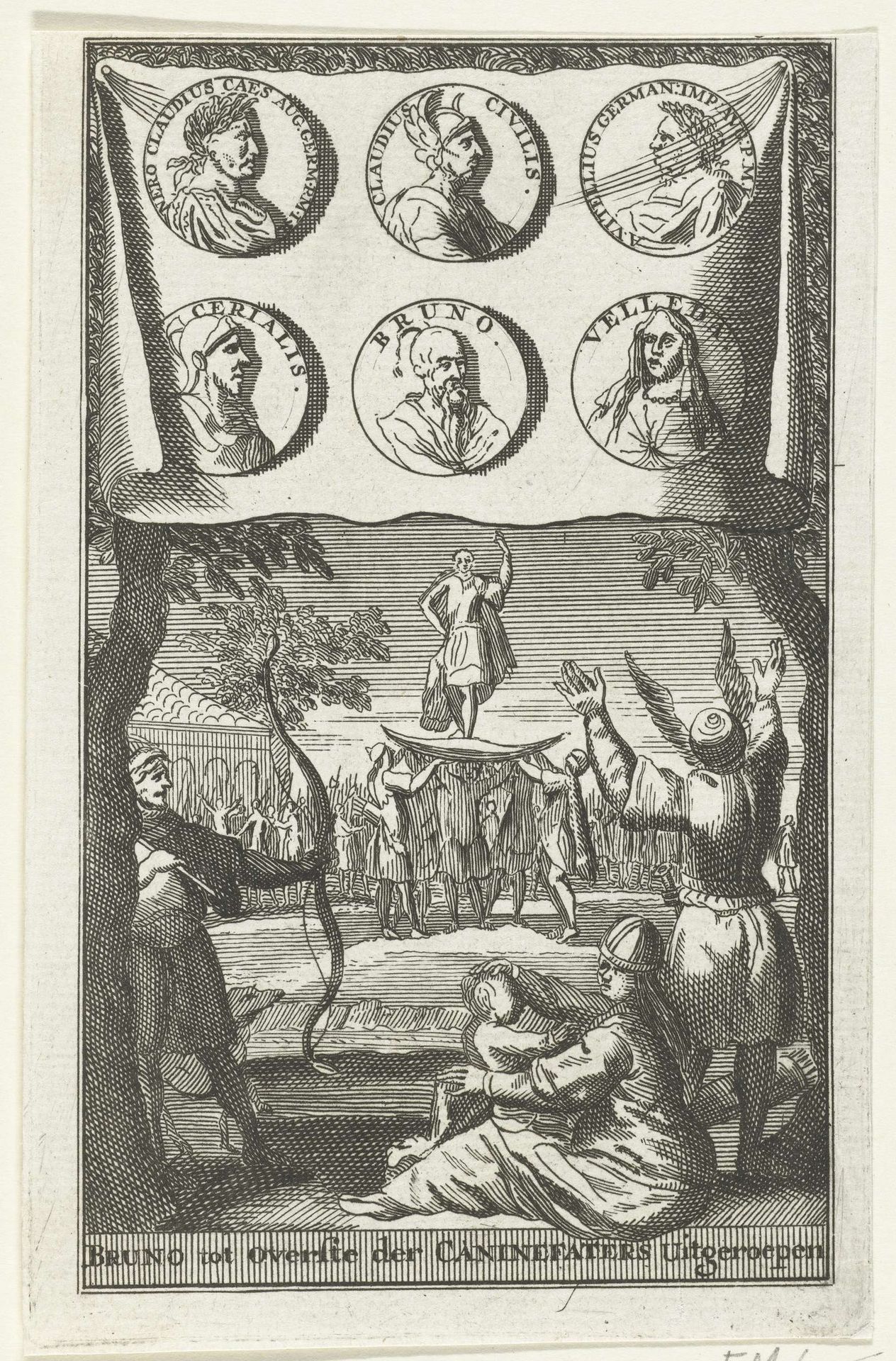Brinno uitgeroepen tot leider van de Kanninefaten, 69-70 by Pieter van den Berge