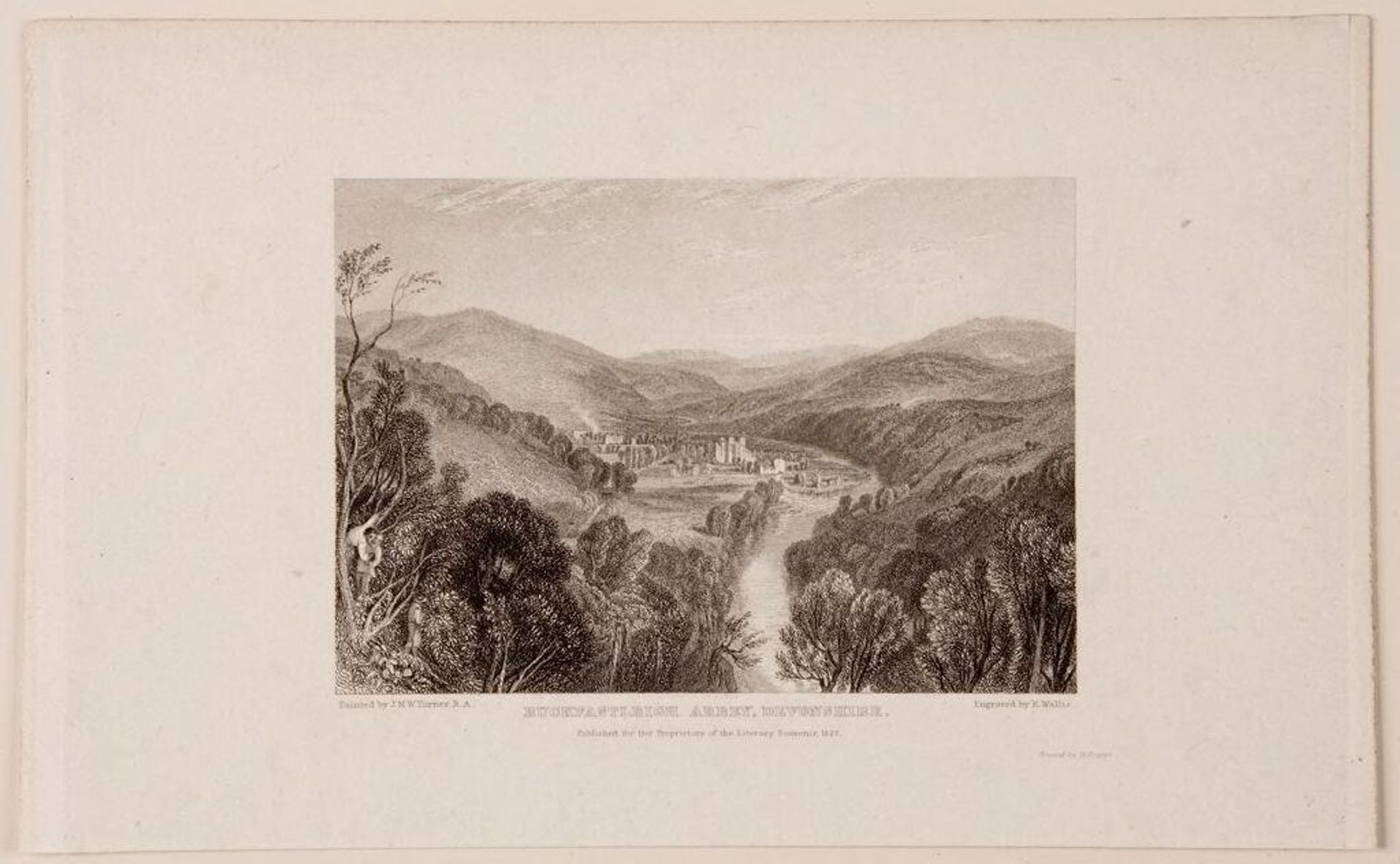 Buckfastleight Abbey, Devonshire by Robert Wallis