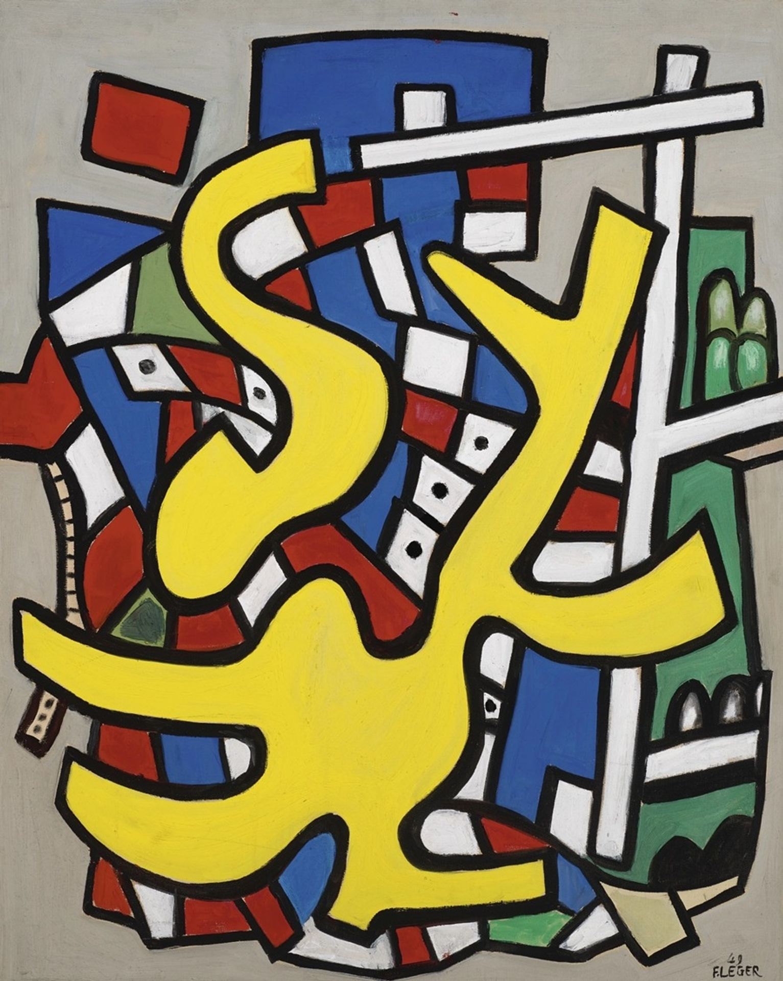 Peinture murale polychrome by Fernand Léger