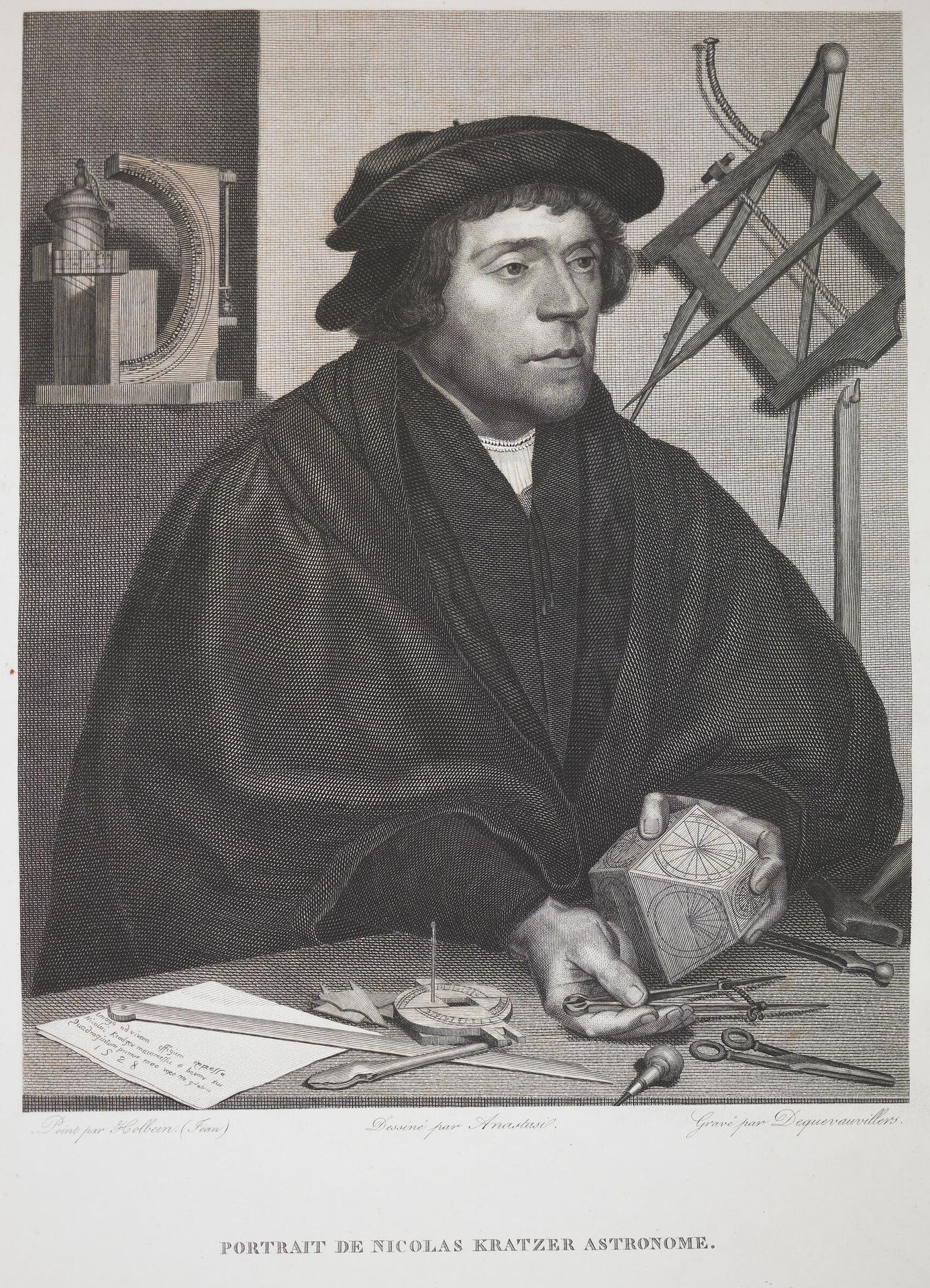 Nicolas Kratzer by FranÃ§ois Jacques Dequevauviller