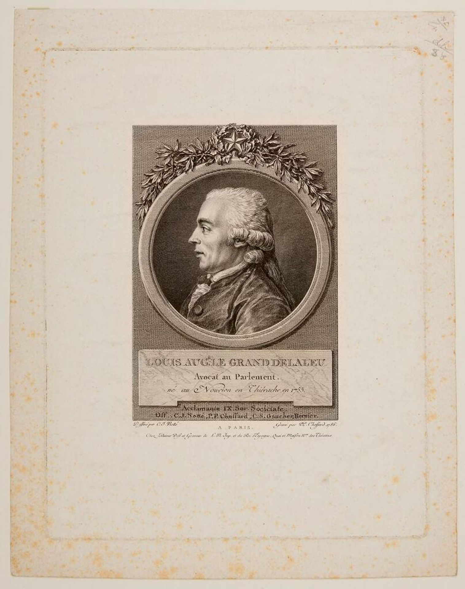 Louis Auguste Legrand Delaleu by Pierre Philippe