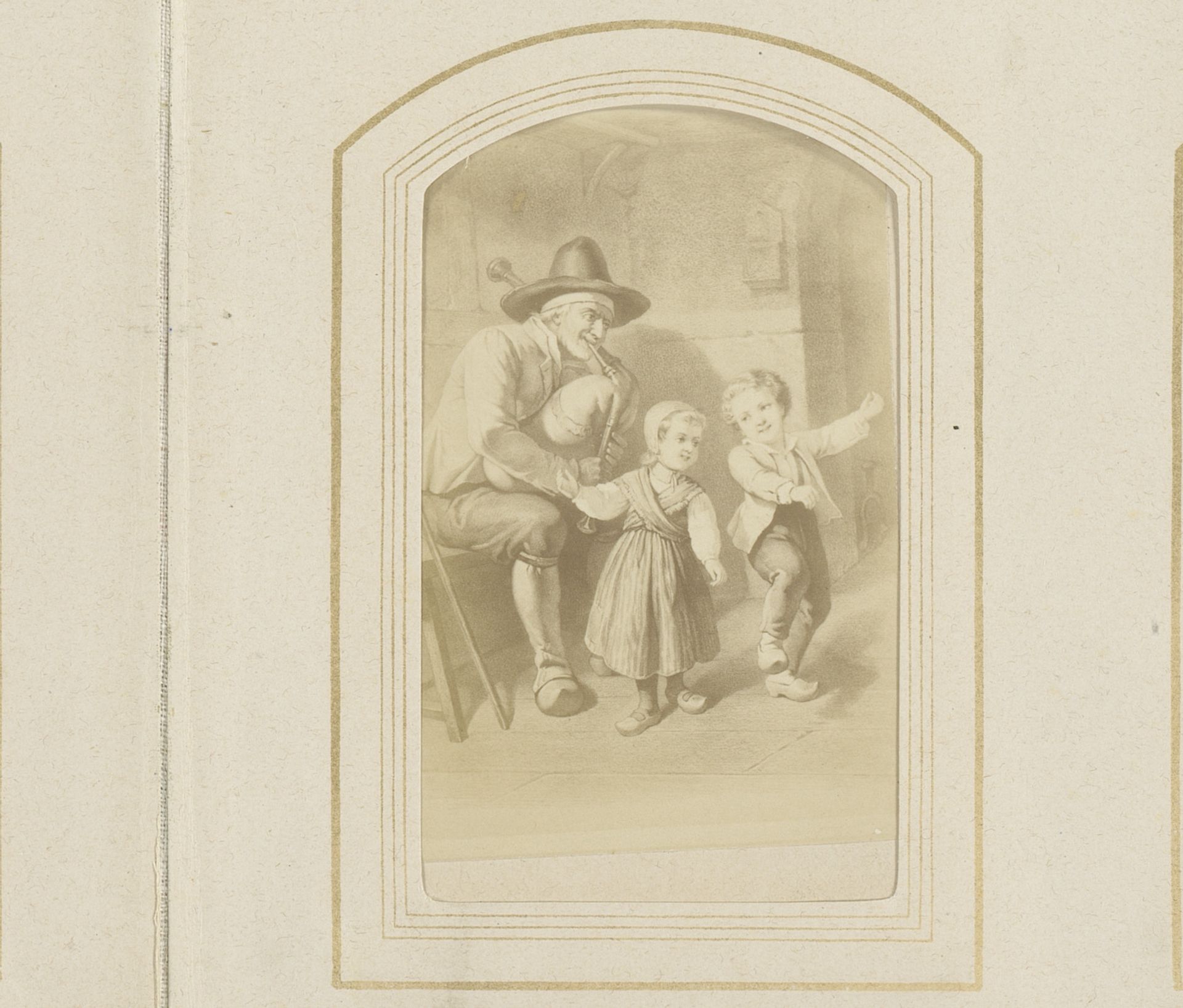 Fotoreproductie van La leçon de danse by Anonymous