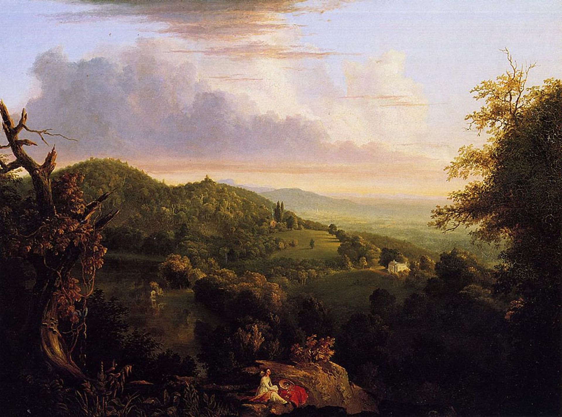 View of Monte Video Seat of Daniel Wadsworth by Thomas Cole