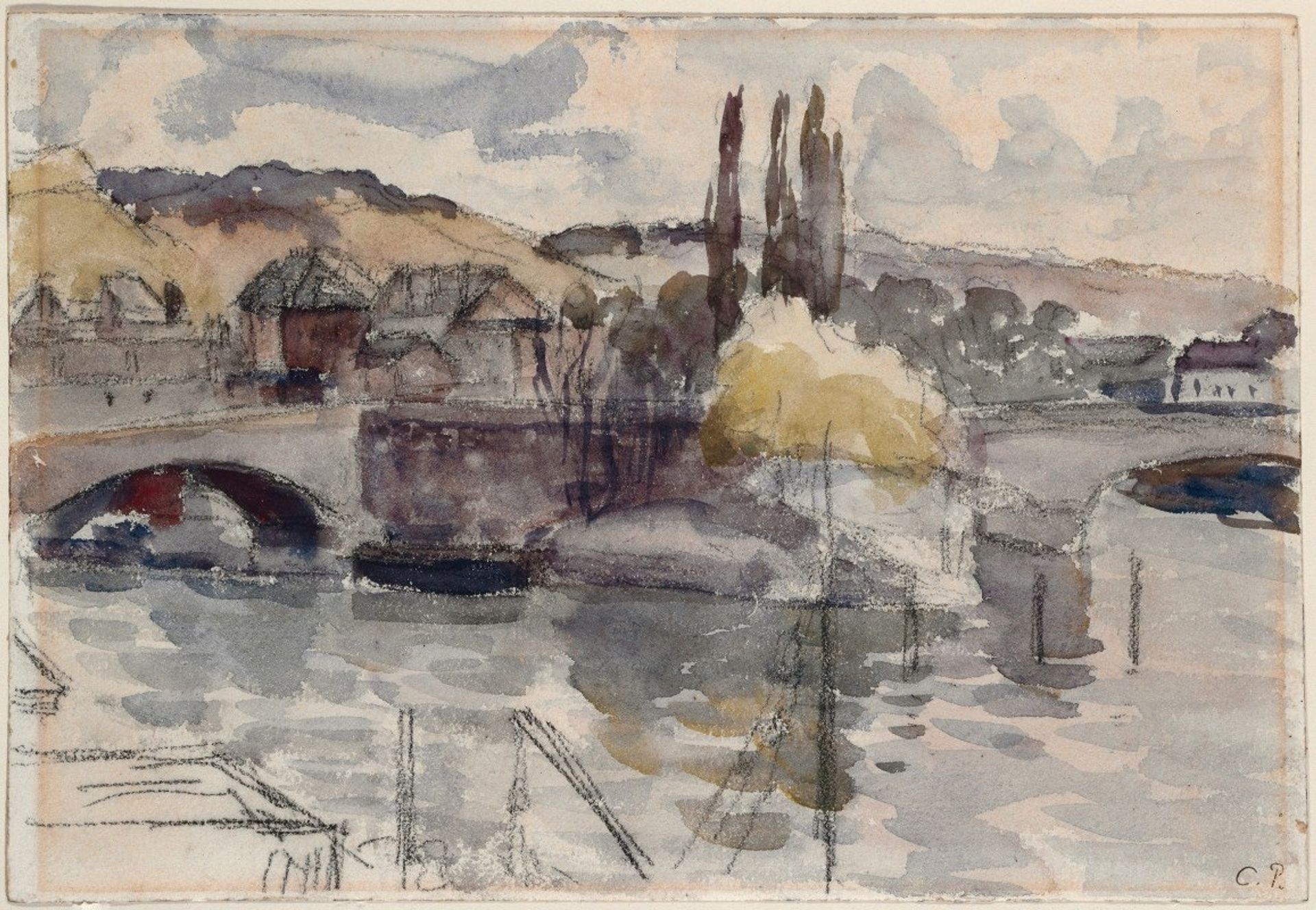 Pont Corneille à Rouen by Camille Pissarro