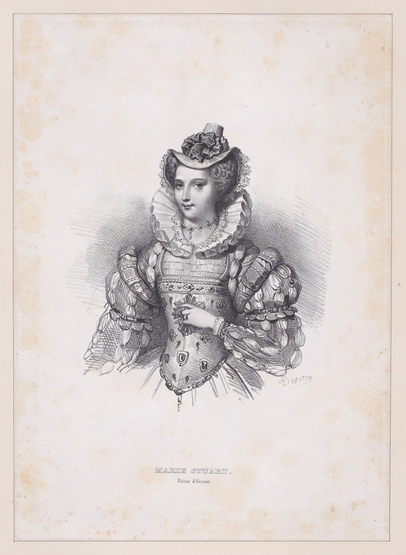 Mary, Queen of Scots by Achille Devéria
